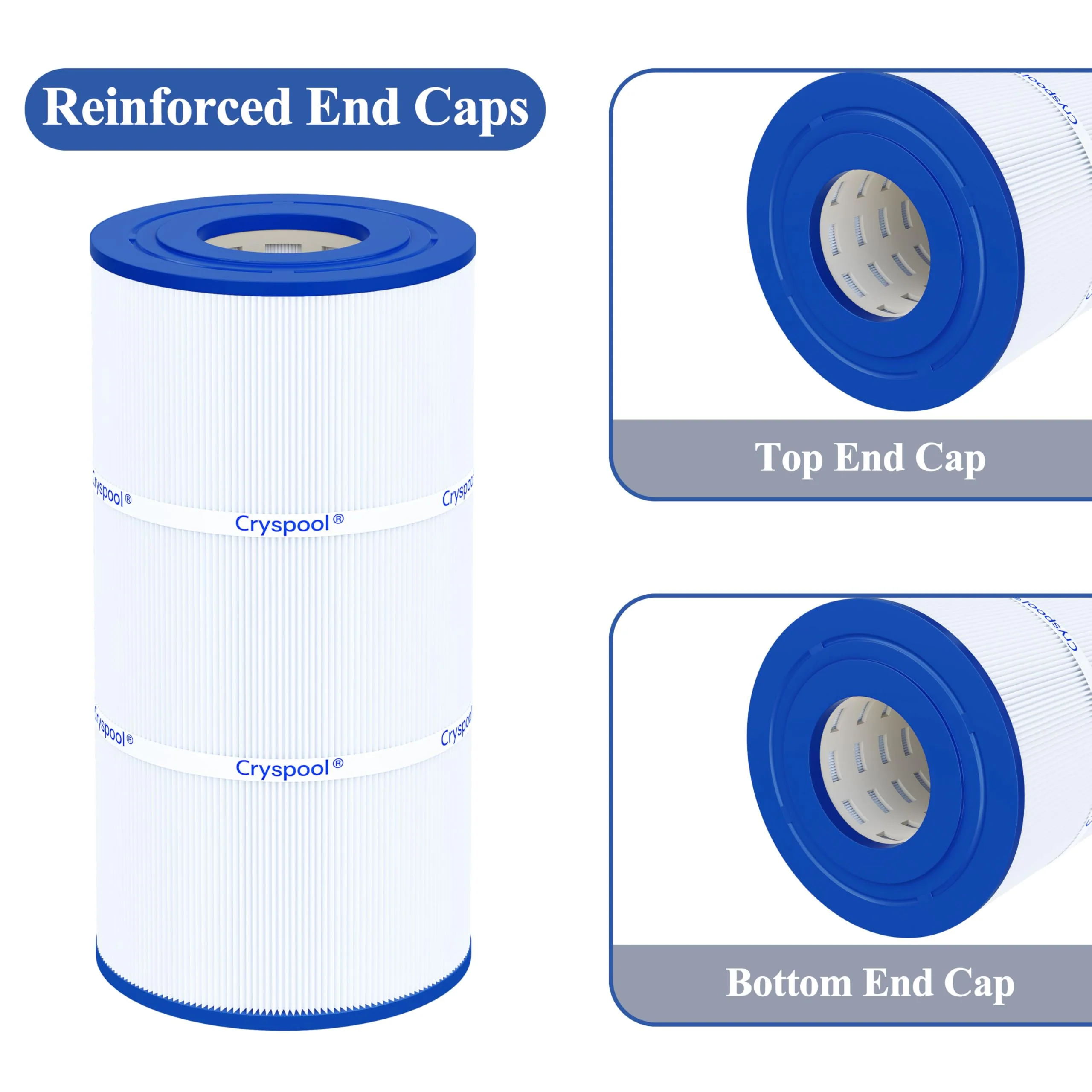 Cryspool® 08046 Filter Compatible with Hayward C900, CX900RE, C-900, PA90, Posi-Clear PXC-95, C-8409, Ultral-B6, PP-B6, FC-1292, 90 Sq. Ft Pool Filter Cartridge, 1 Pack - Image 5