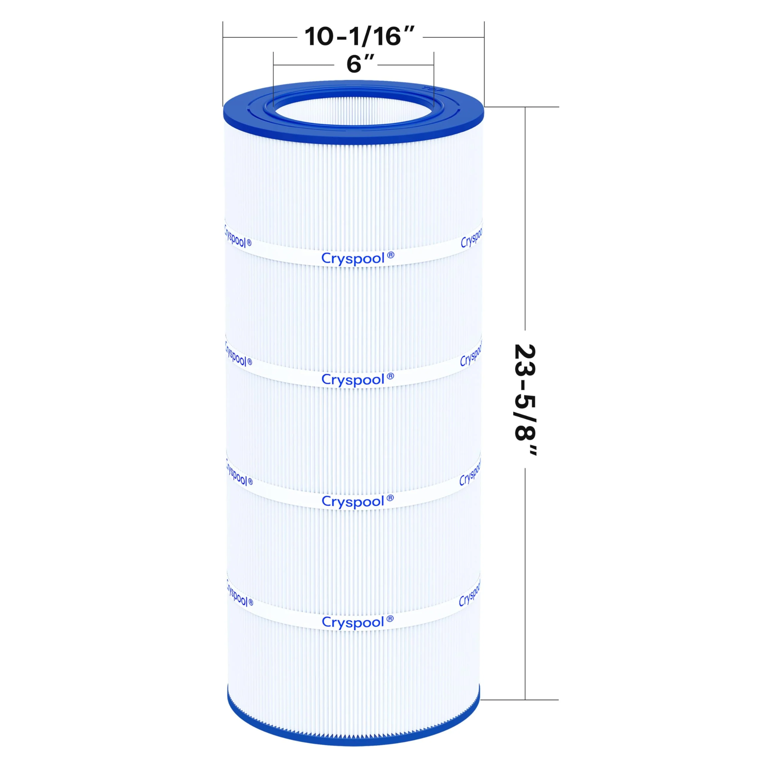 Cryspool® 09028 Filter Compatible with CC100, Clean & Clear CCRP100, R173215, Predator-100, Posi-Clear PXCRP 100, PAP100, C-9410,FC-0686, 100 Sq. Ft Pool Filter Cartridge, 1 Pack - Image 5