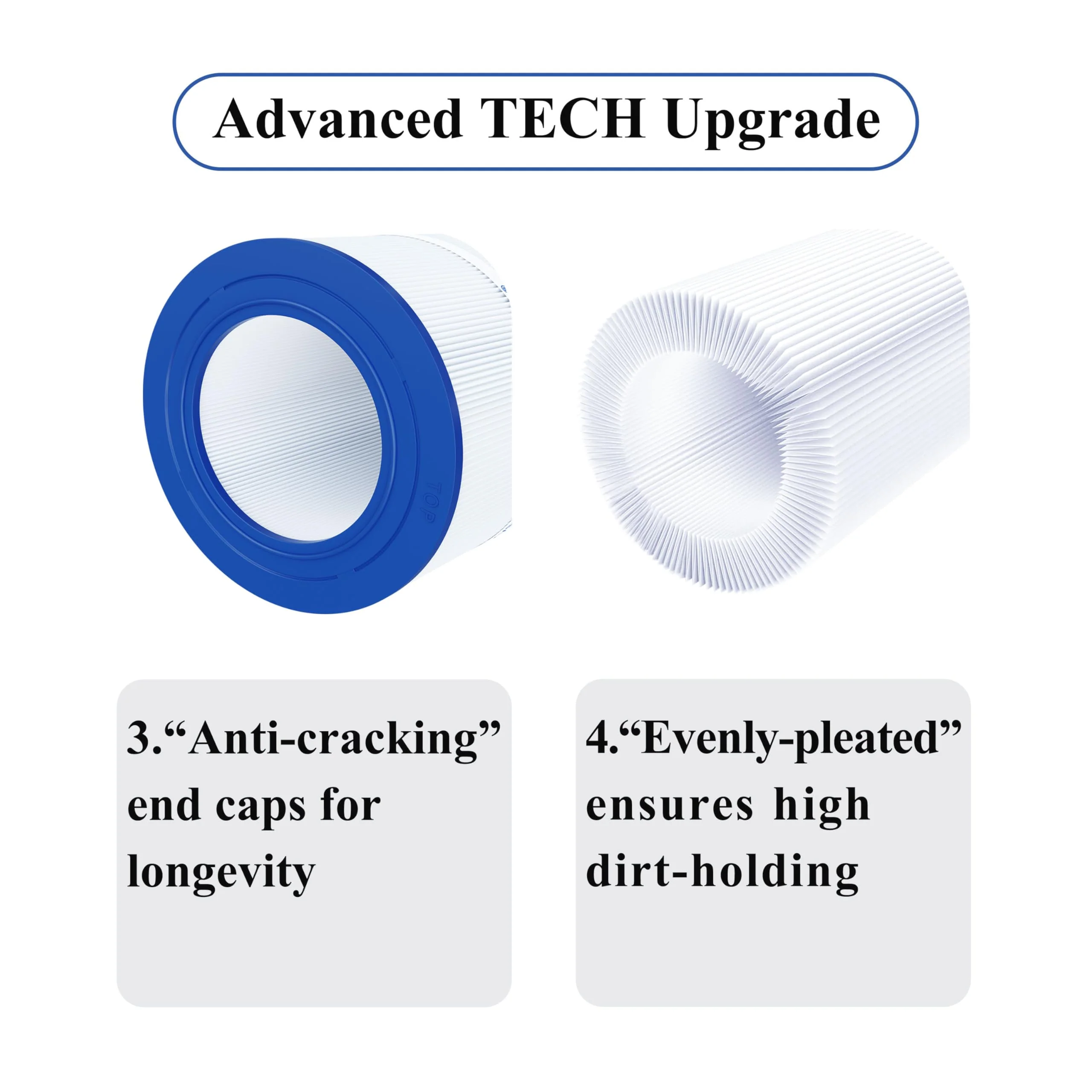 Cryspool® 09032 Compatible with Clean & Clear 200, CC200, PAP200, R173217, C-9419, FC-0688, 59054400, Aladdin 29902, 200 Sq. Ft Pool Filter Cartridge, 1 Pack - Image 7