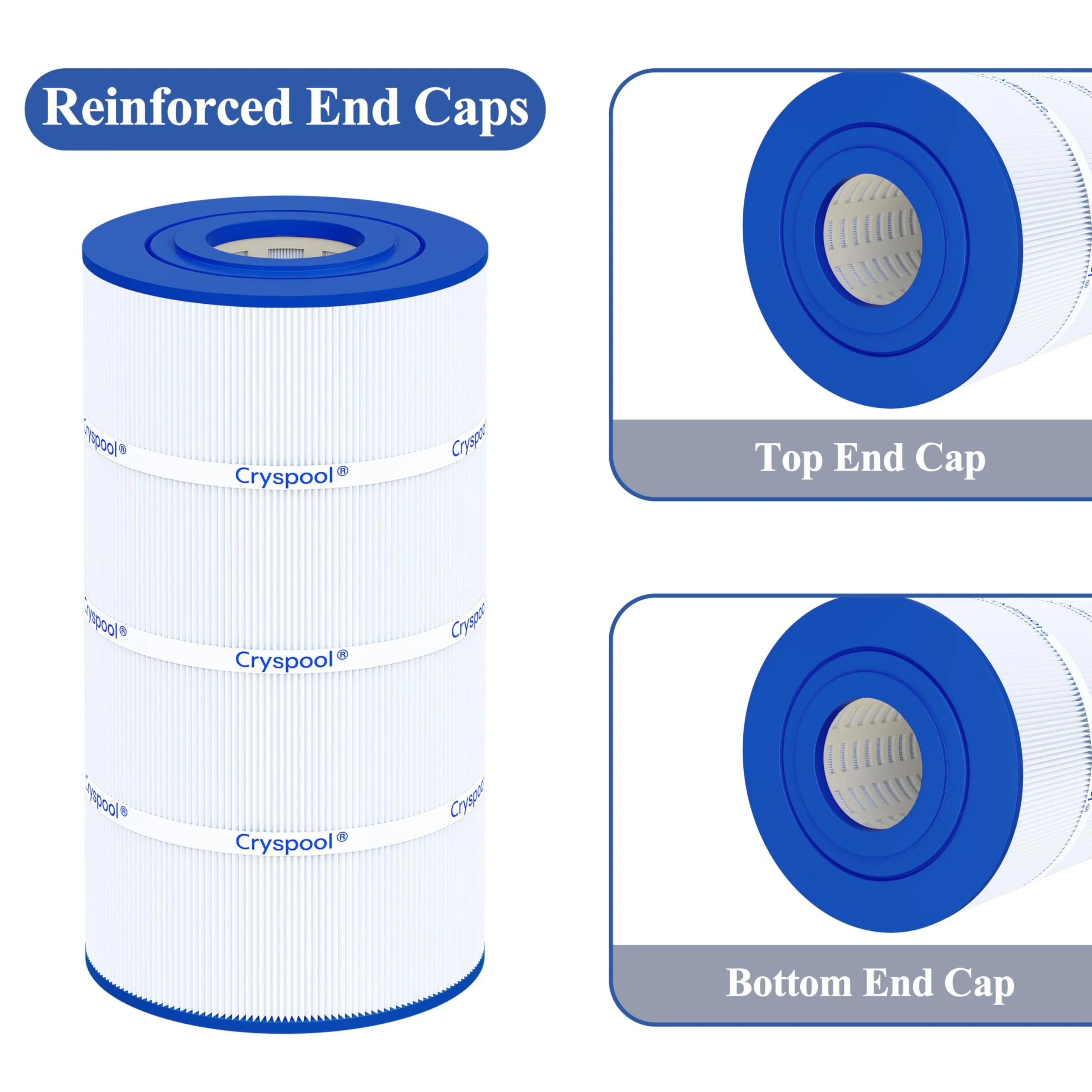 Cryspool® C100S Filter Compatible with CX100XRE, C100S, SwimClear C100S, PA100S, C-9440, 100 Sq. Ft Pool Filter Cartridge, 1 Pack - Image 5