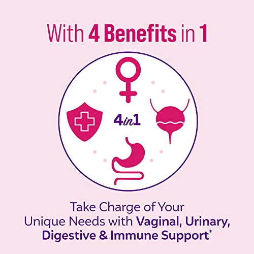 Culturelle Women’s 4-in-1 Daily Probiotic Supplements for Women - Supports Vaginal Health, Digestive Health, Immune Health, Occasional Diarrhea And Gas - Non-GMO - 30 Count - Image 4