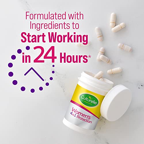 Culturelle Women’s 4-in-1 Daily Probiotic Supplements for Women - Supports Vaginal Health, Digestive Health, Immune Health, Occasional Diarrhea And Gas - Non-GMO - 30 Count - Image 3