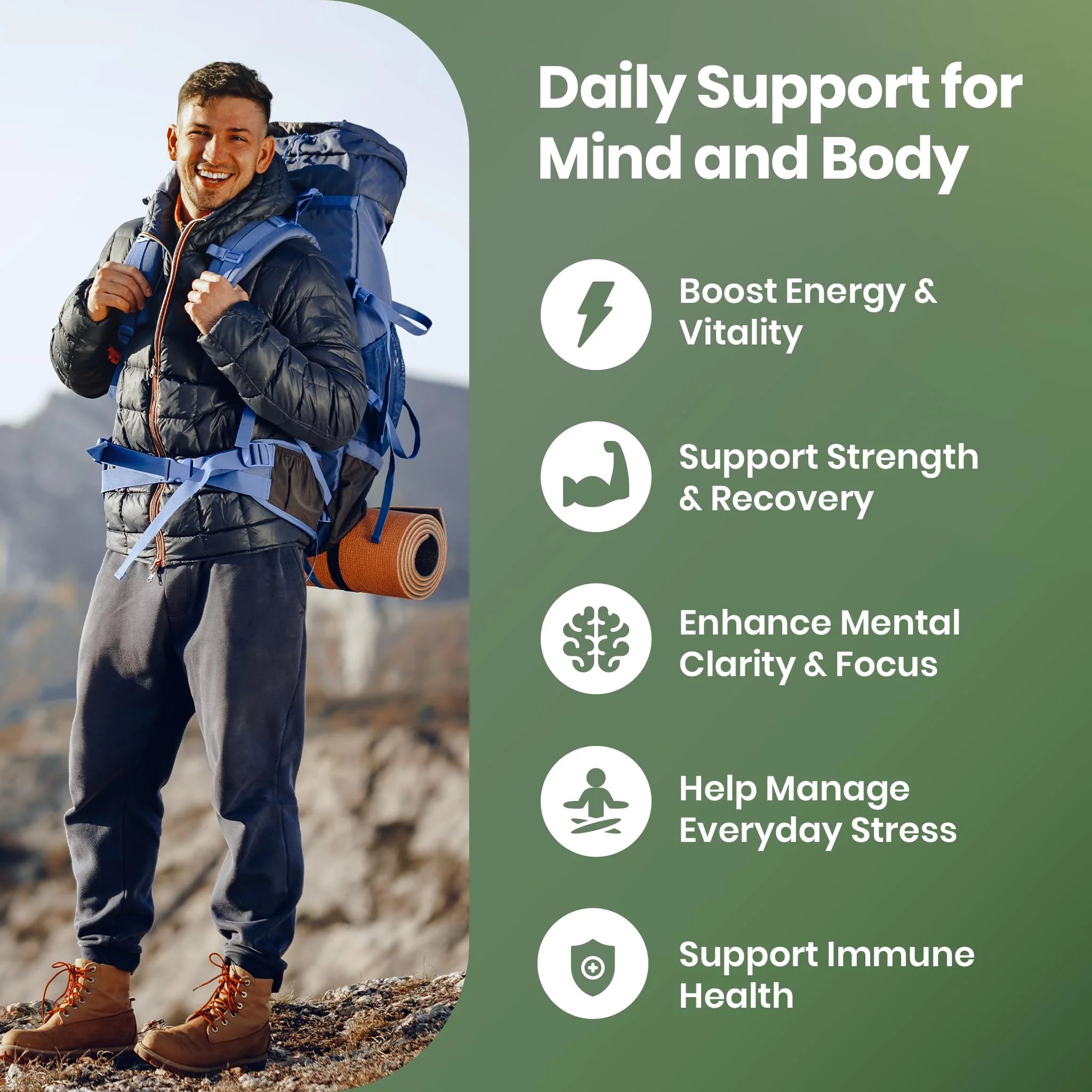 Cured 3 in 1 - Pure Himalayan Shilajit Gummies for Men & Women | Sea Moss Ashwagandha, & Manuka Honey Organic with 85+ Trace Minerals | All-Natural & 100% Vegan | Non-GMO | Made in America - Image 4