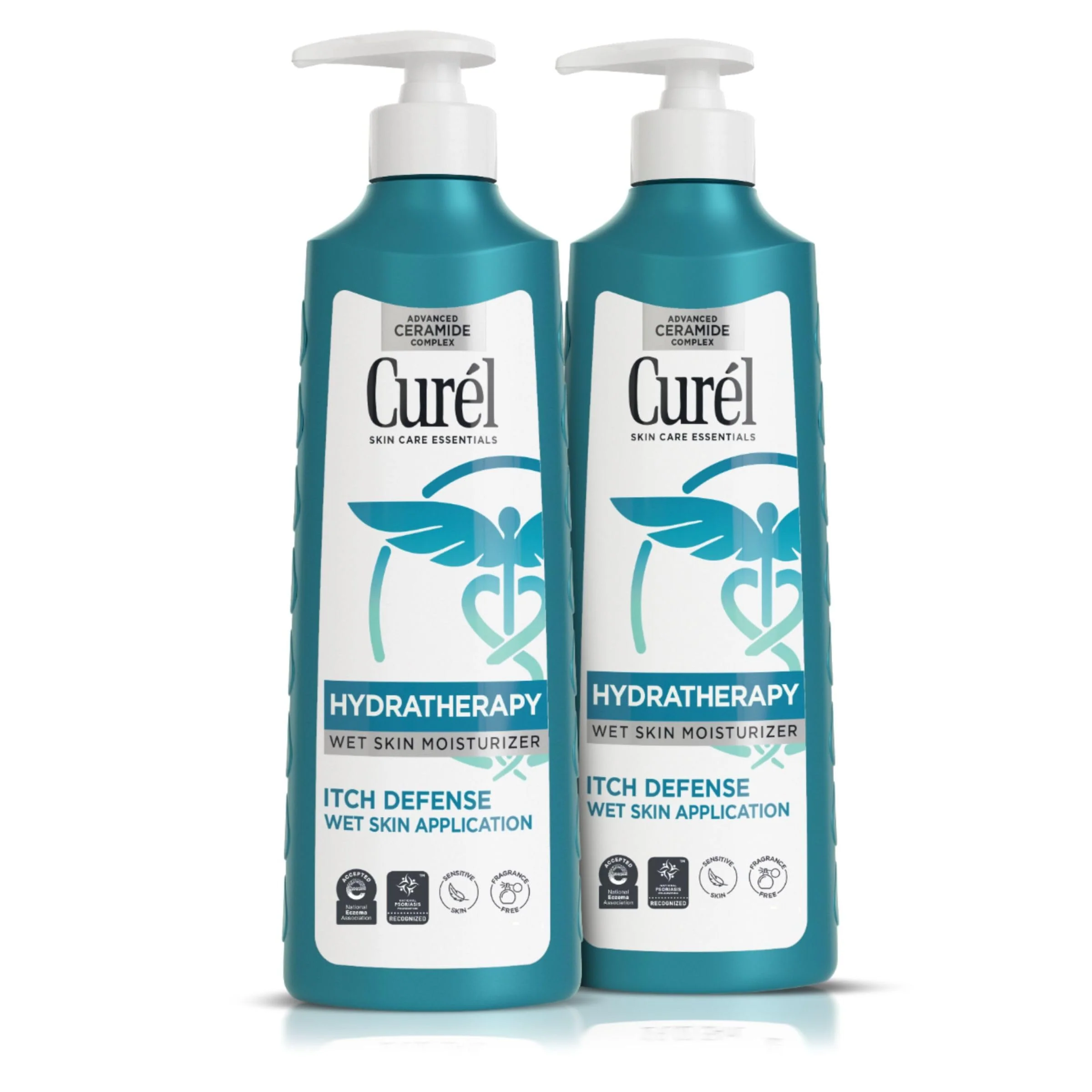 Curel Hydra Therapy In Shower Lotion, Itch Defense Body Moisturizer with Advanced Ceramide Complex, Vitamin E, & Oatmeal Extract, 12 Oz, Pack of 2 - Image 2