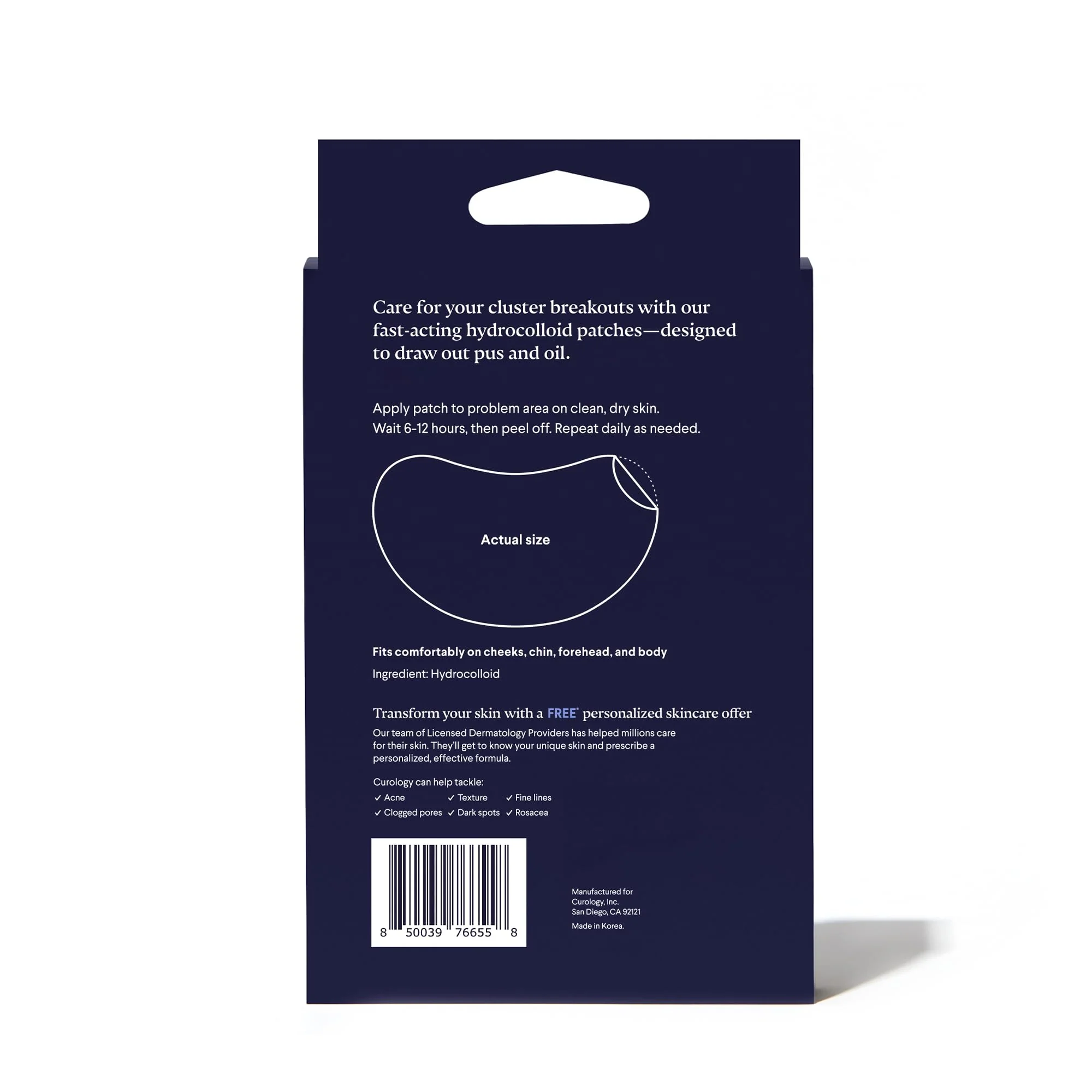 Curology Emergency Spot Patch Clusters for Breakouts, Fast Acting Large Hydrocolloid Pimple Patches for Face, Oil Absorbing, 14 Count - Image 2