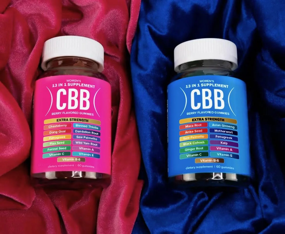 Curvy Body Bears CBB Women’s Multivitamin Gummies Top & Peach Support Combo Pack | Herbal & Vitamin Gummy Supplement | Berry Flavor | 2-Pack (120 Gummies) - Image 3