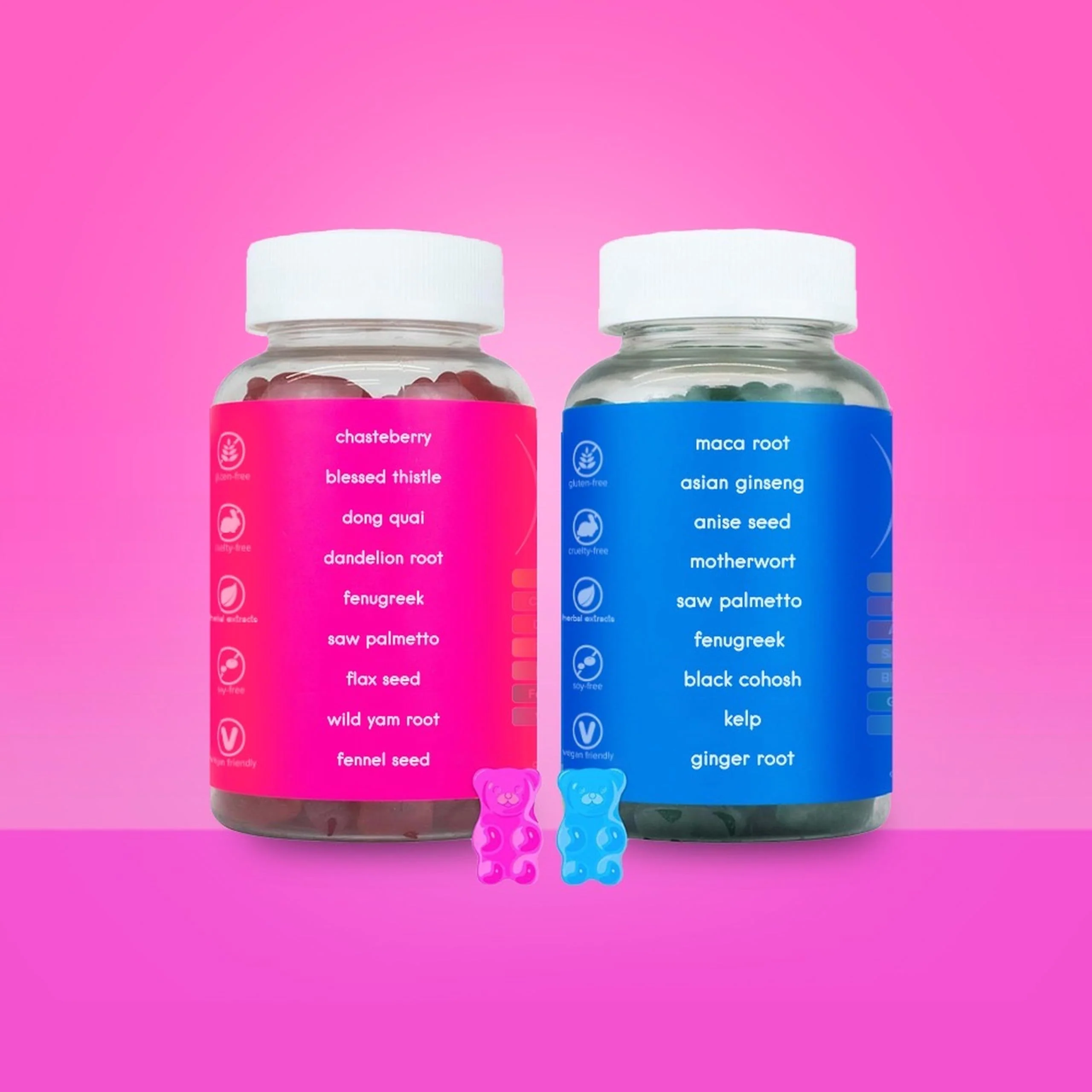 Curvy Body Bears CBB Women’s Multivitamin Gummies Top & Peach Support Combo Pack | Herbal & Vitamin Gummy Supplement | Berry Flavor | 2-Pack (120 Gummies) - Image 4
