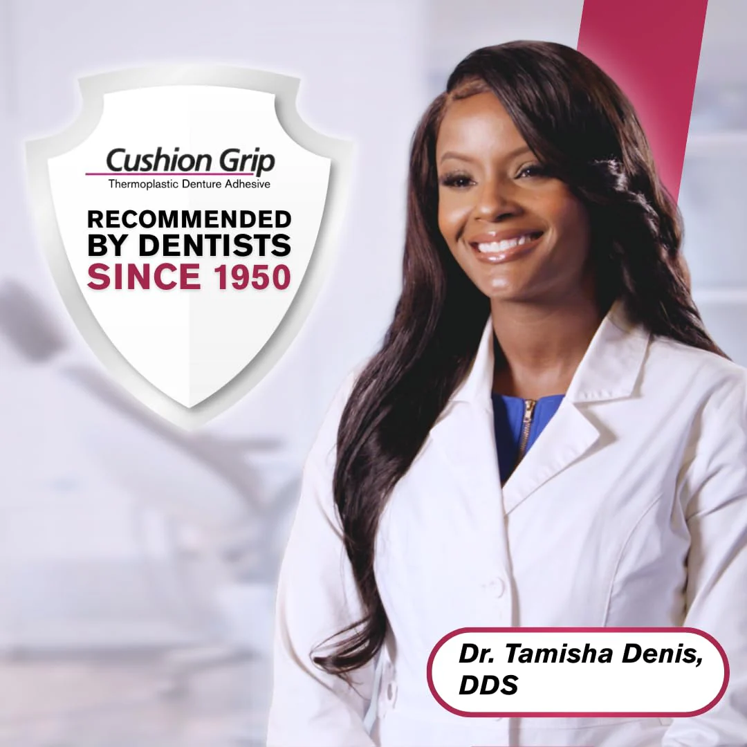 Cushion Grip Thermoplastic Denture Adhesive – Refits & Tightens Loose Dentures, Works Like a Denture Reliner for a Long-Lasting, Secure Fit & Comfort, Cushions Gums, Waterproof & Zinc-Free - 1 oz - Image 6