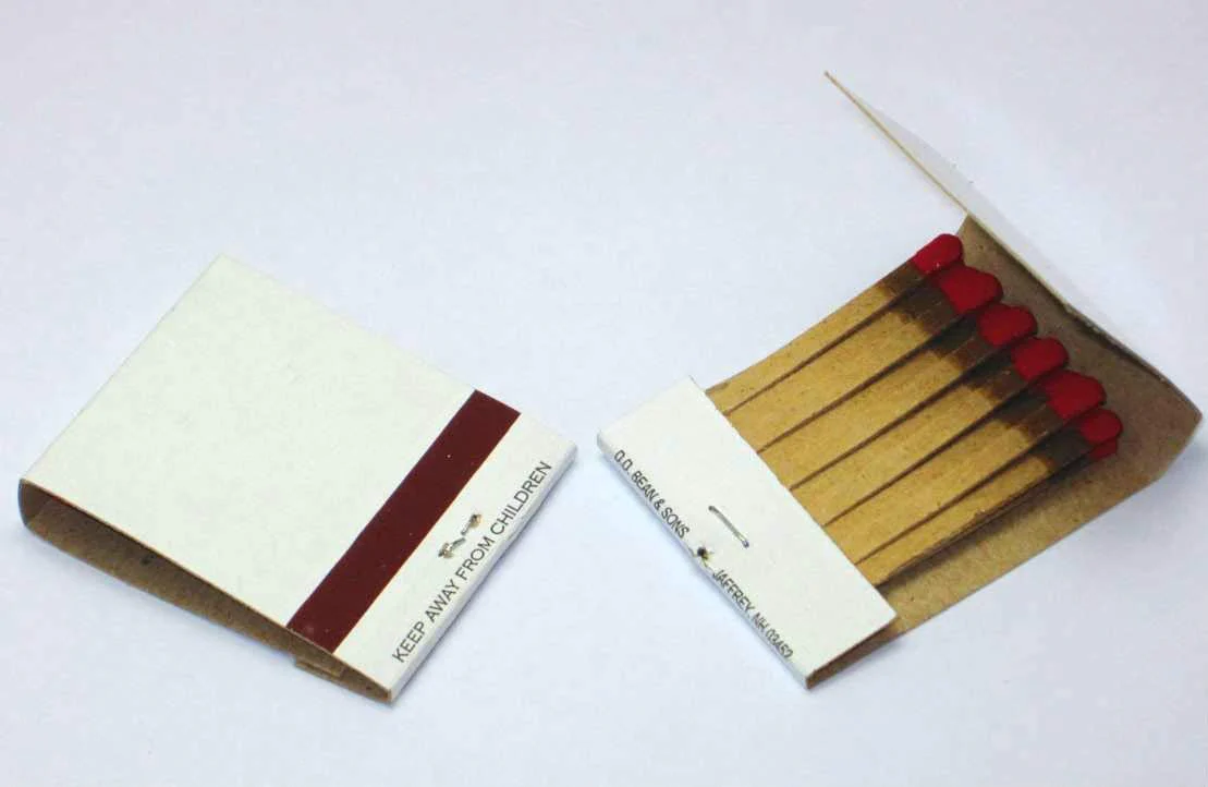 D.D. Bean & Sons AB24 A24 1200 Matchbooks, White, for Wedding Birthday Wholesale, Made in America, Standard - Image 3