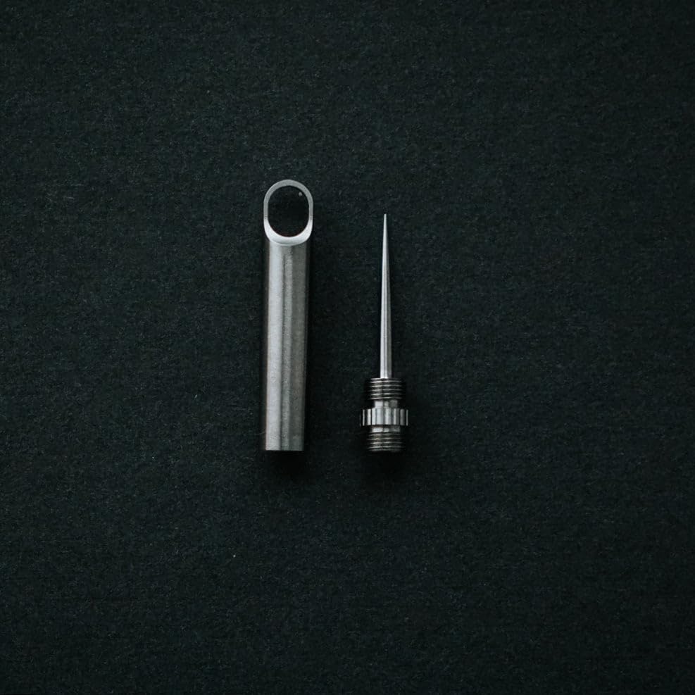 DAILYCARRYCO. TiPick Titanium Toothpick - Portable Metal Travel - Reusable EDC Micro Toothpick - Compact & Convenient - Carry On-The-Go - Titanium Construction, Ice Blue - Image 5