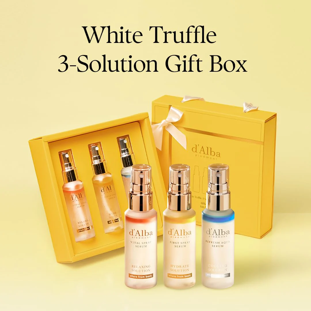 d'Alba Official White Truffle Spray Serum, 3 Solutions, Gift Set (1.76 fl oz (52 ml) x 3ea), Stocking Stuffers, Vegan Skin Care, Glow Serum for Radiant Skin, All In One Mist, Korean Skin Care - Image 9