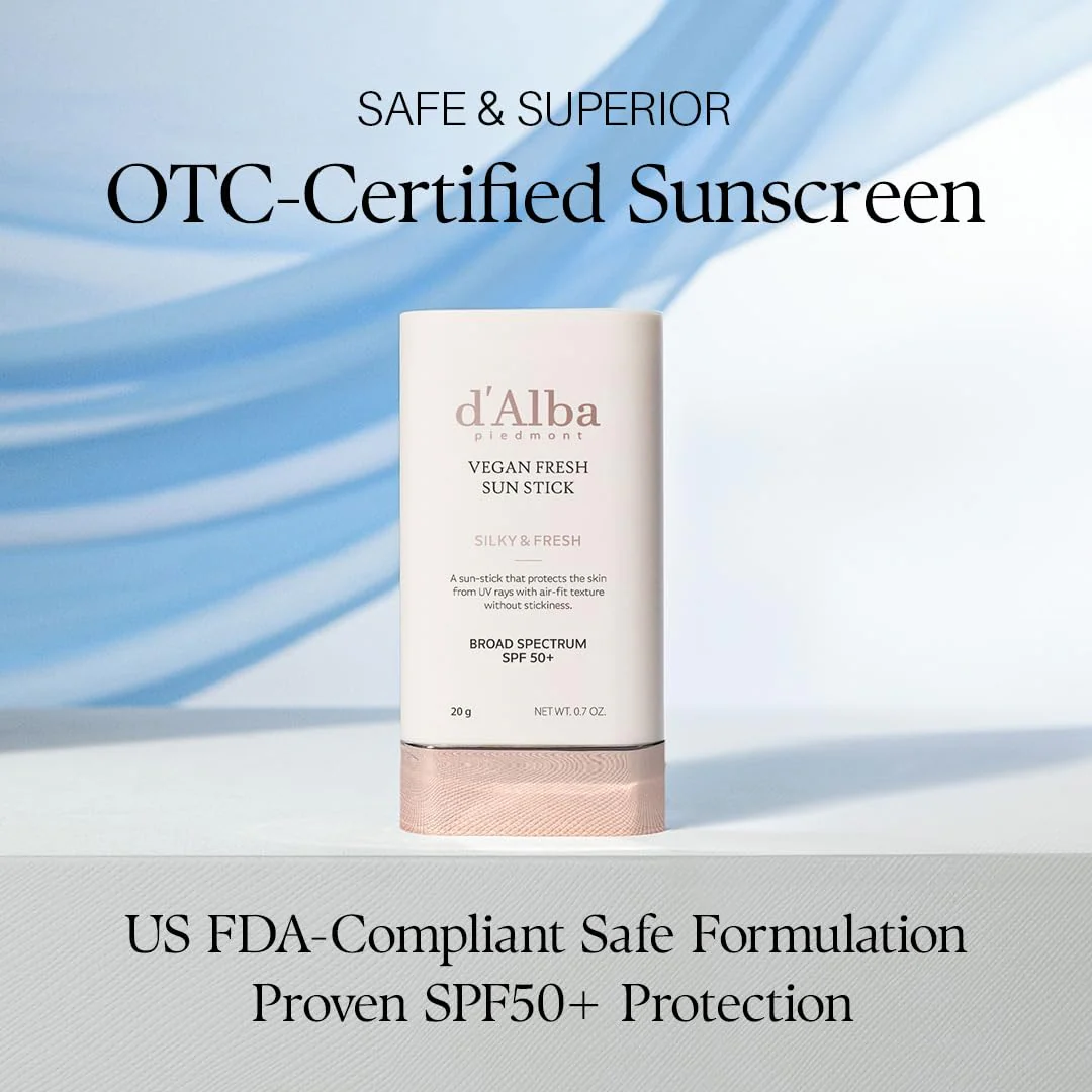 d'alba Piedmont Air Fit Fresh Sun Stick, OTC BROAD SPECTRUM SPF 50+, Non-Sticky On-the-Go Sun Protection, Outdoor Essential Vegan Sun Stick, Silky & Fresh, Korean Skin Care (0.7 Oz.) - Image 8