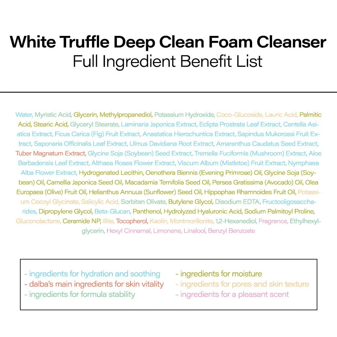 d'alba Piedmont Italian White Truffle Deep Foam Cleanser, Vegan Skincare, Gentle Foam Cleanser with White Truffles for All Skin Types, Safe for Sensitive Skin, Hypoallergenic - Image 2