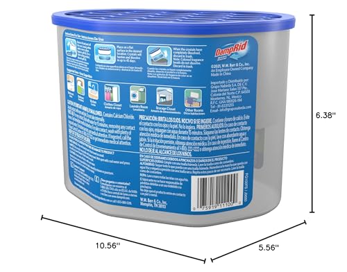 DampRid Fresh Scent Disposable Moisture Absorber, 10.5 oz., 3 Pack - Attracts & Traps Excess Moisture, Eliminates Musty Odors, Creates Fresher, Cleaner Air, White - Image 2