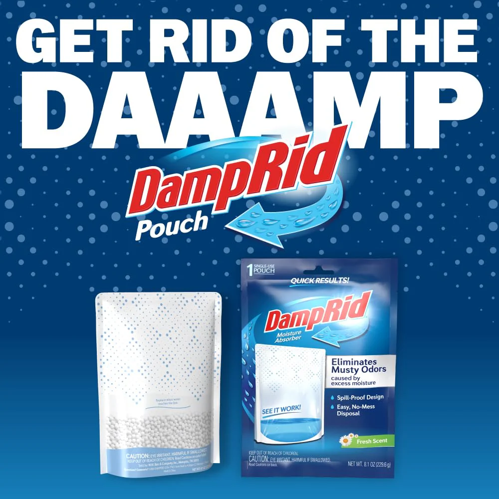 DampRid Fresh Scent Single-Use Pouch Moisture Absorber, 6-Pack - Image 2