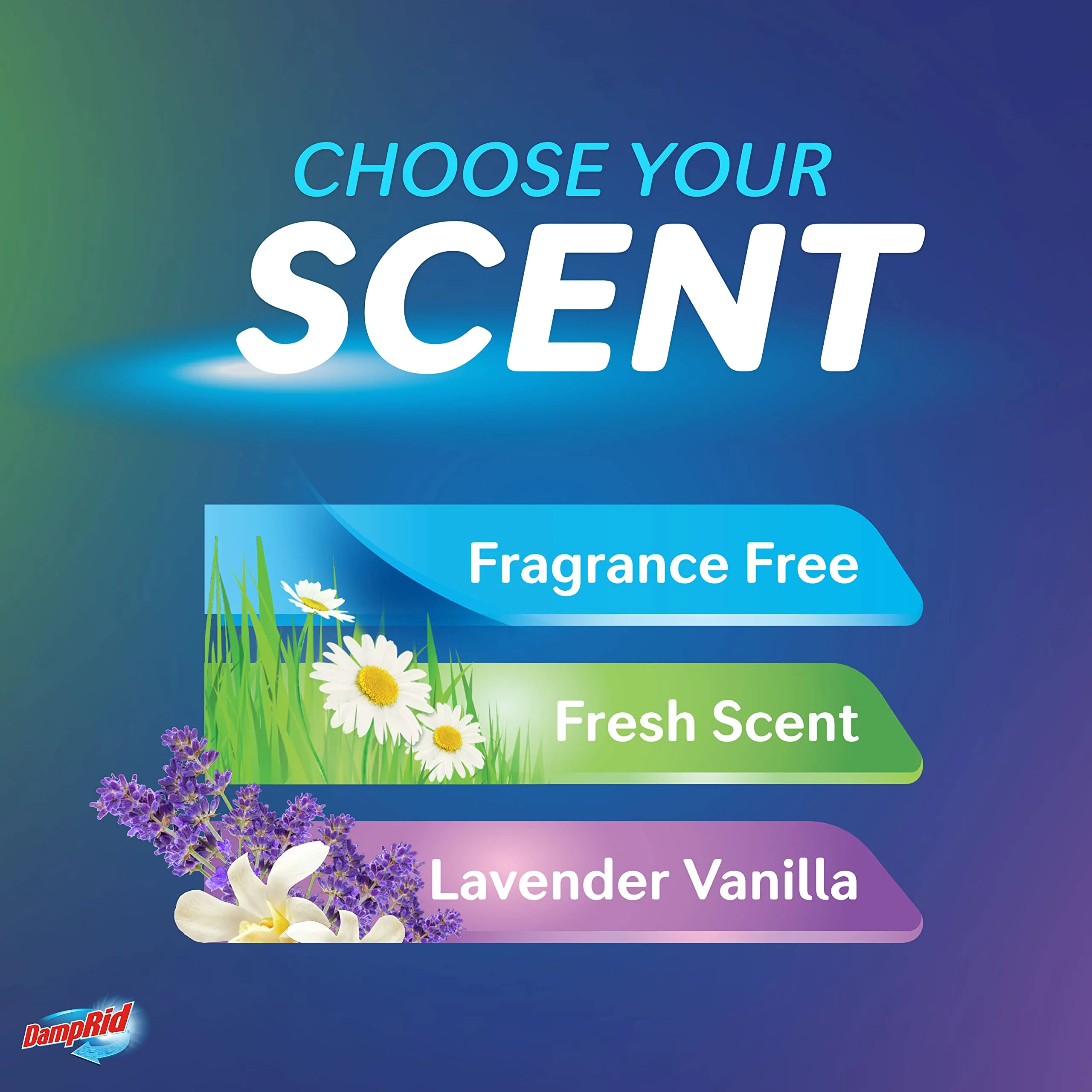 DampRid Lavender Vanilla Hanging Moisture Absorber, 16 oz., 3 Pack - Eliminates Musty Odors for Fresher, Cleaner Air, Ideal Moisture Absorbers for Closet, Blue, Small - Image 8