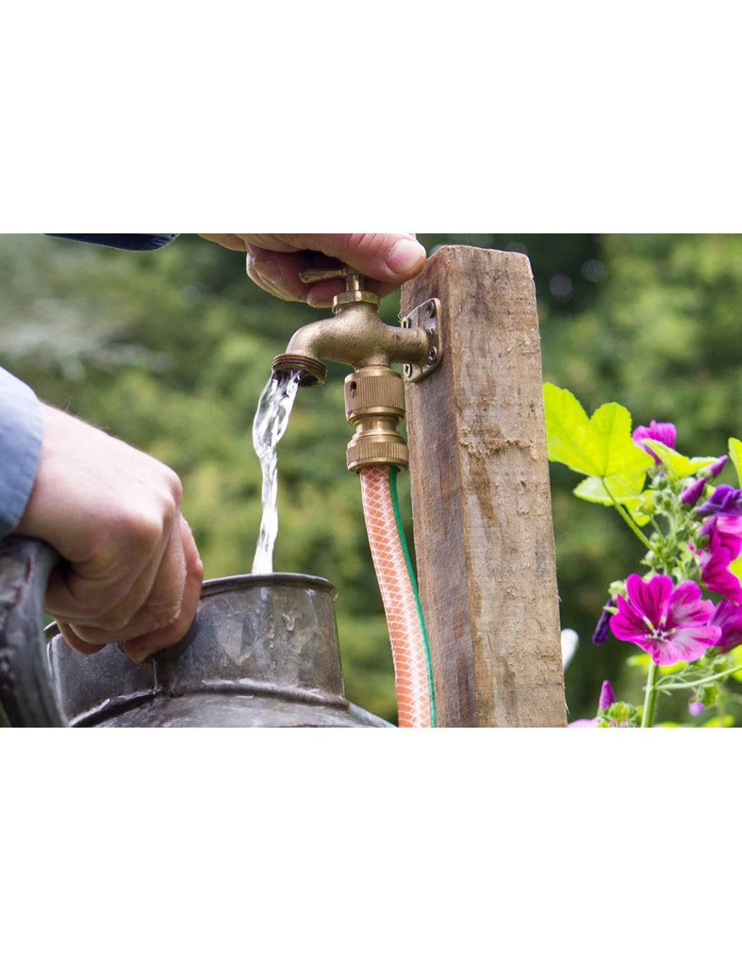 Darlac Take Anywhere Outside Tap, Portable Outdoor Water Tap for Gardens, Solid Brass ¾ BSP Thread, Mobile Water Access for Gardening and Allotments, Ref. DW420, Plumbing-Free Hose Compatible Design - Image 4