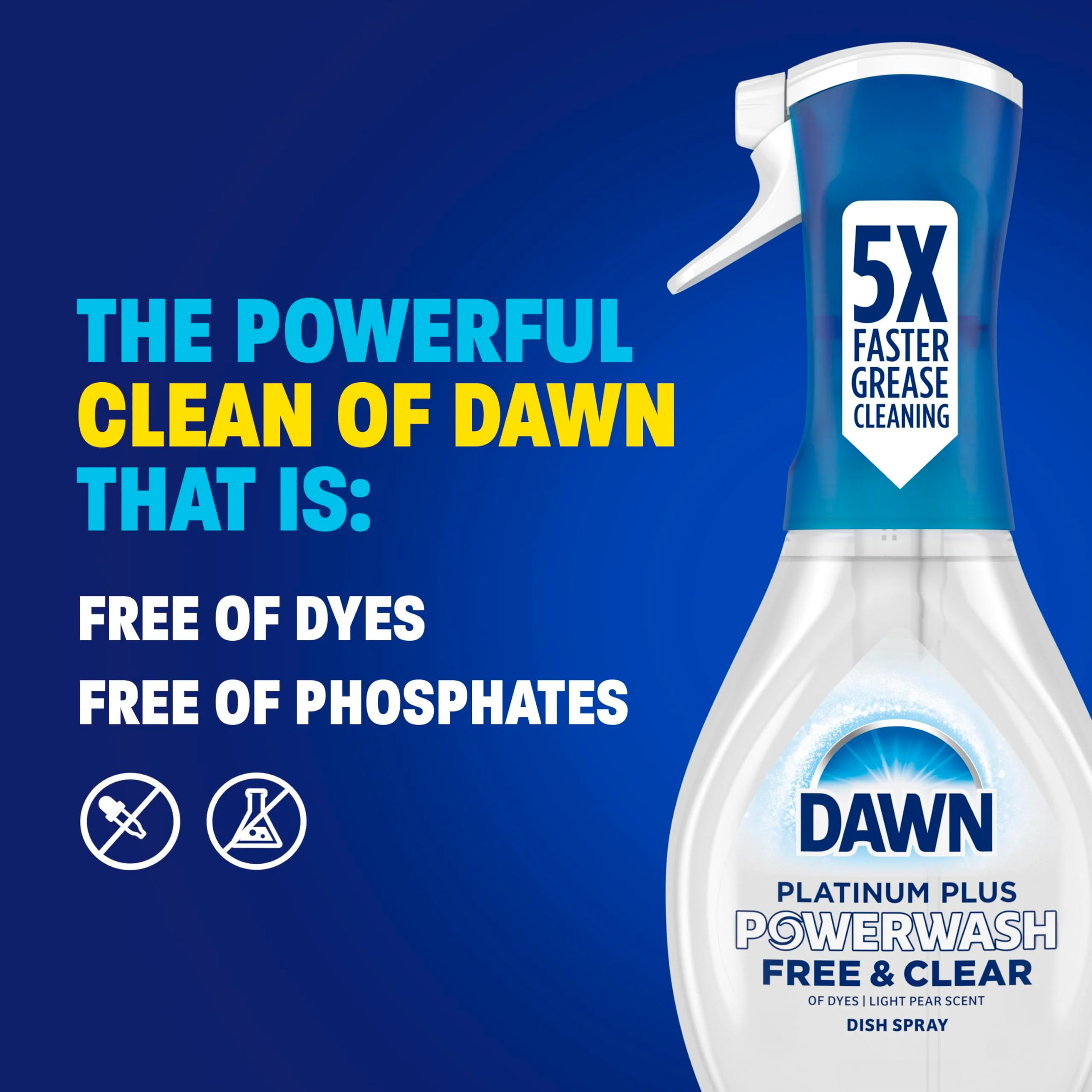 Dawn Powerwash Free & Clear Light Pear Dish Spray, Dish Soap Starter Kit, 16 Fl Oz - Image 8