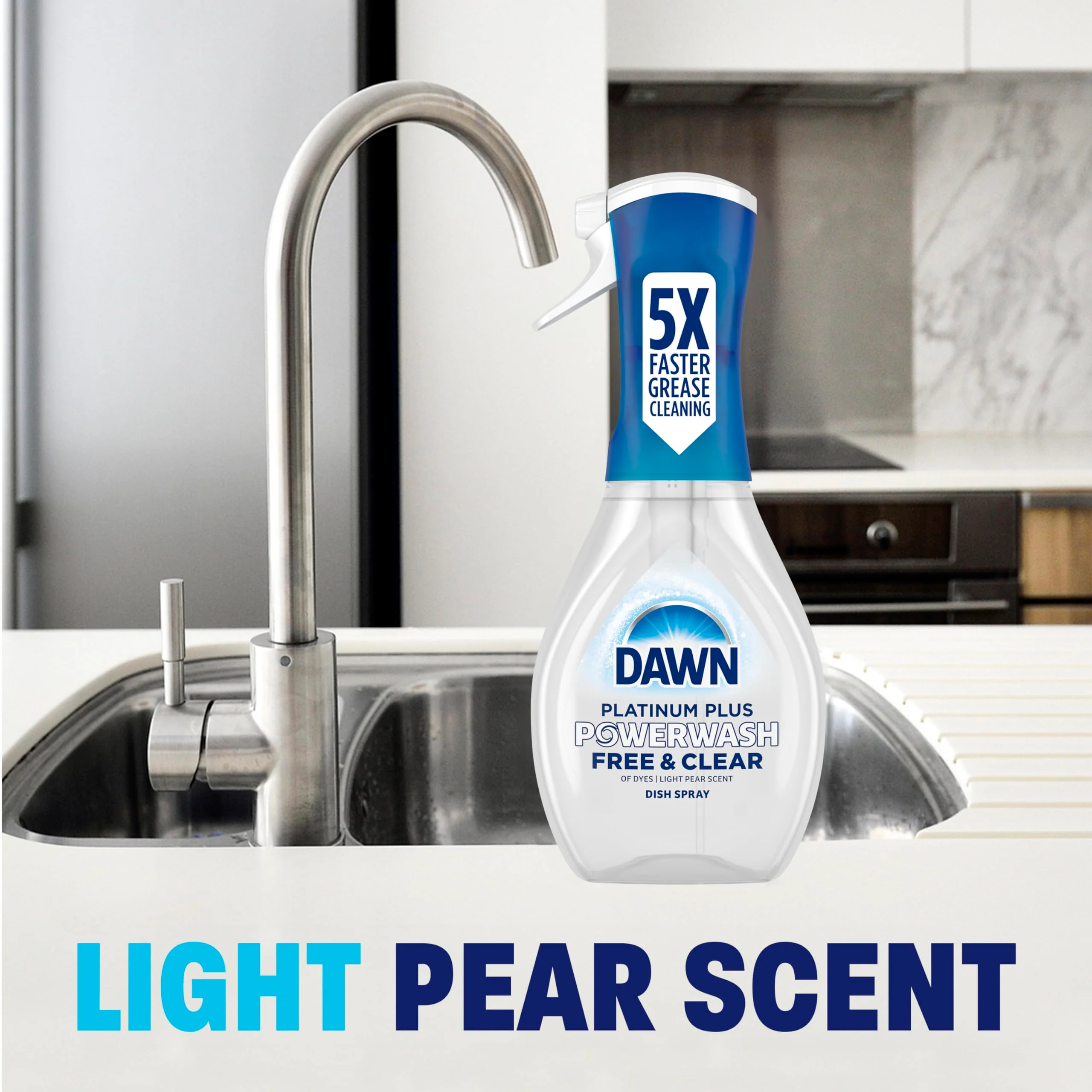 Dawn Powerwash Free & Clear Light Pear Dish Spray, Dish Soap Starter Kit, 16 Fl Oz - Image 9