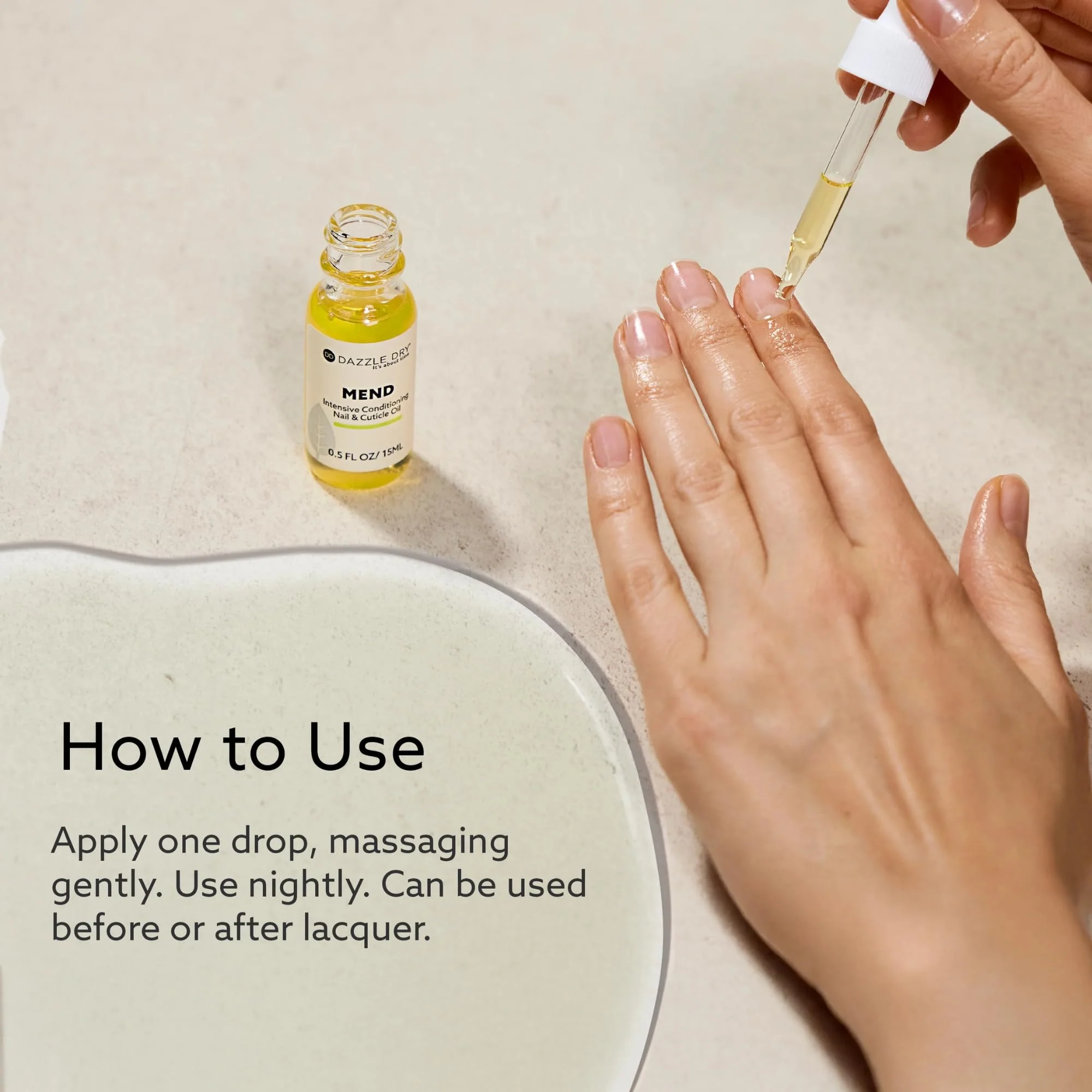Dazzle Dry Mend Nail Repair Oil, 0.5 oz (15 mL) - Image 2
