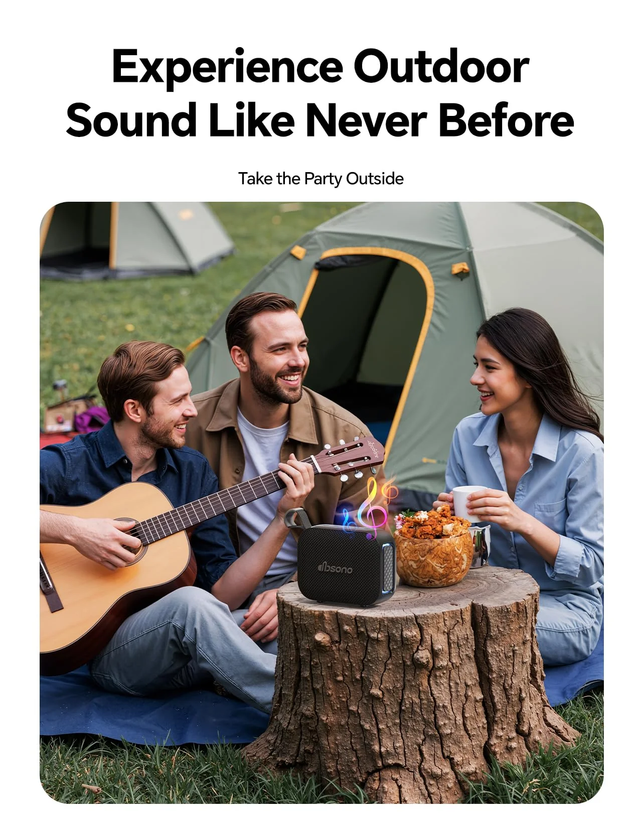 dbsono Stocking Stuffers for Teens Men Women: Christmas White Elephant Gifts for Adults, Portable Bluetooth Speaker Waterproof, IPX5 HD Sound Up to 24H Playtime, Cool Tech for Boys Girls-Black - Image 5