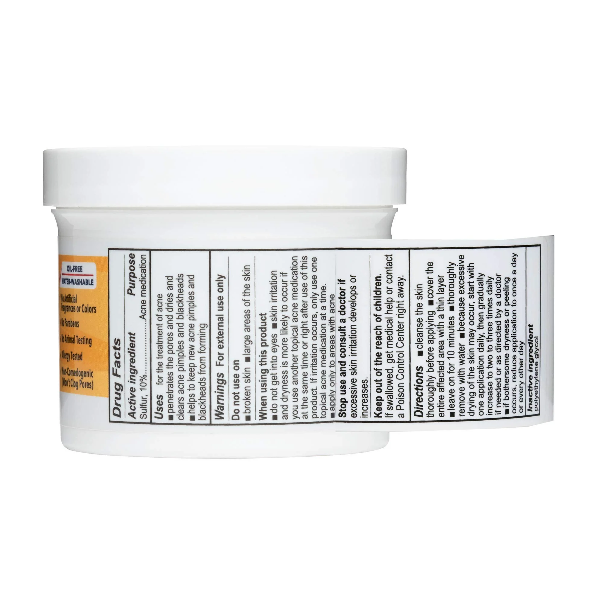 De La Cruz 10% Sulfur Ointment - Cystic Acne Treatment for Face and Body - Daily 10 Min Spot Treatment Mask - Safe and Effective Game Changing Hormonal Acne Treatment that Clears Up Pimples - 2.6 oz - Image 9
