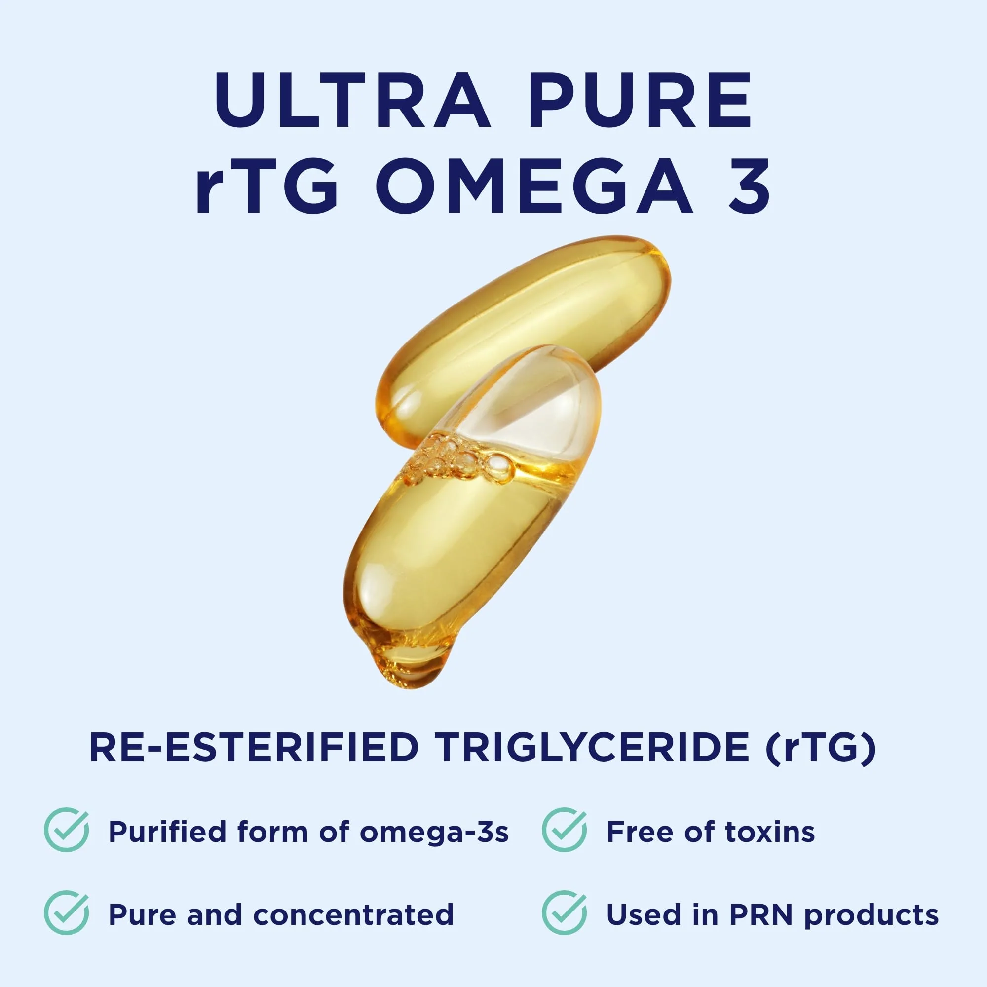 De3 Dry Eye Ultra Pure rTG Omega 3 – Support for Dry Eyes - 2400mg EPA & DHA – New & Improved-Burpless-3 per Day Serving, 3-Month Supply - Image 7