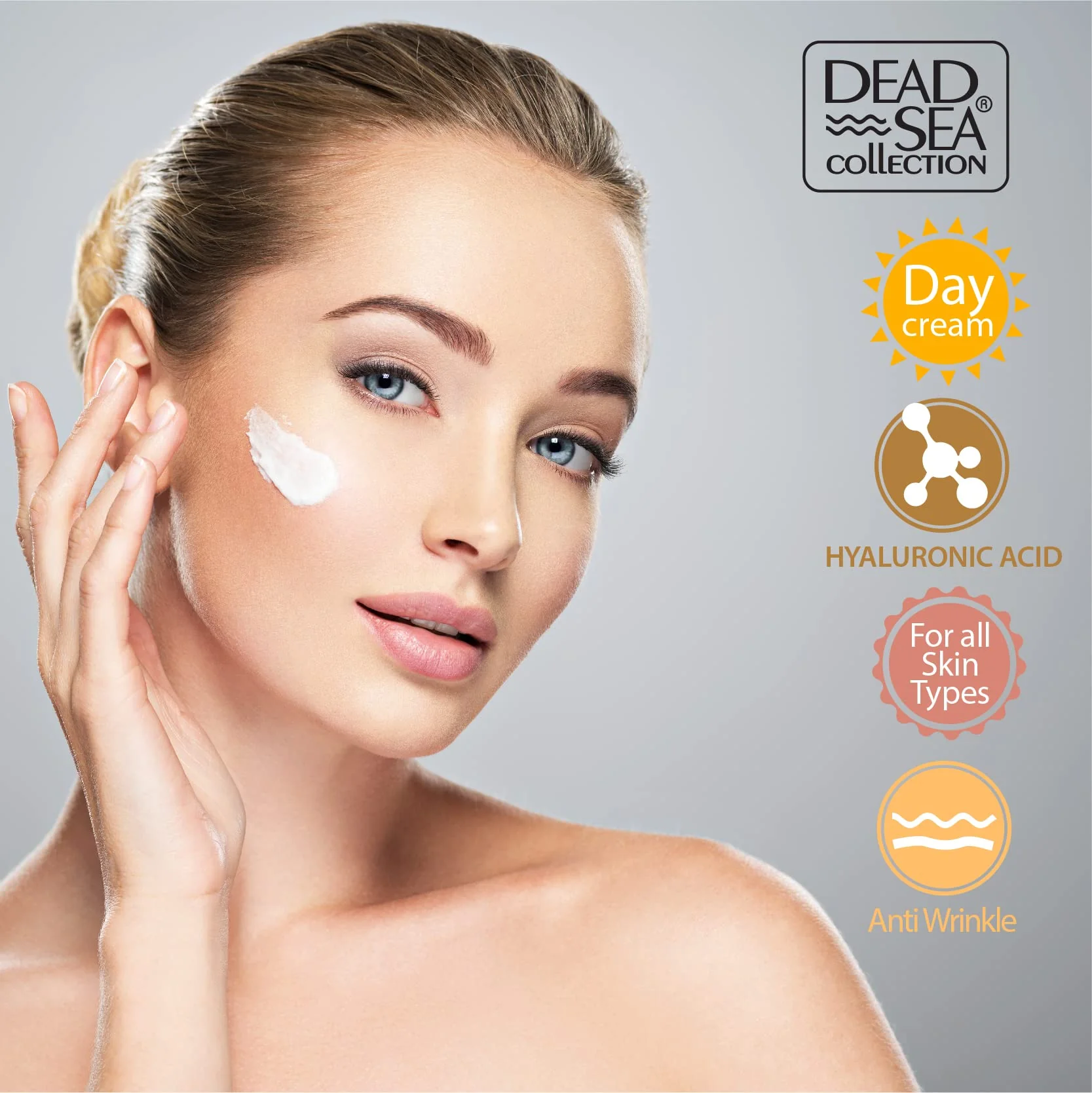 Dead Sea Collection Day Cream for Face with 5% Hyaluronic Acid, Dead Sea Minerals, and Vitamin E – Anti Aging Nourishing Skin Care Moisturizer to Reduce Wrinkles (1.69 fl. oz) - Image 6