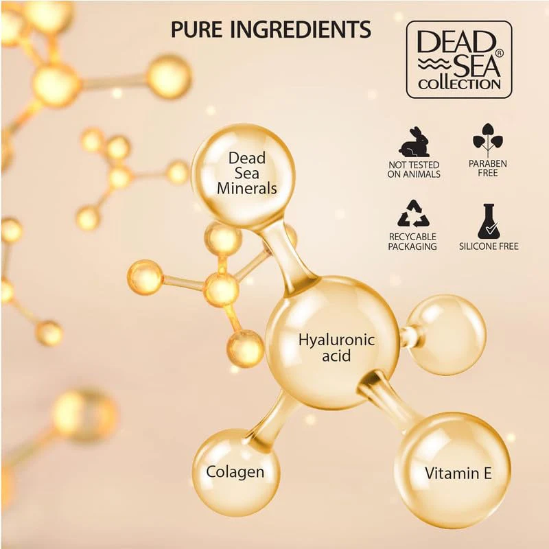 Dead Sea Collection Day Cream for Face with 5% Hyaluronic Acid, Dead Sea Minerals, and Vitamin E – Anti Aging Nourishing Skin Care Moisturizer to Reduce Wrinkles (1.69 fl. oz) - Image 8
