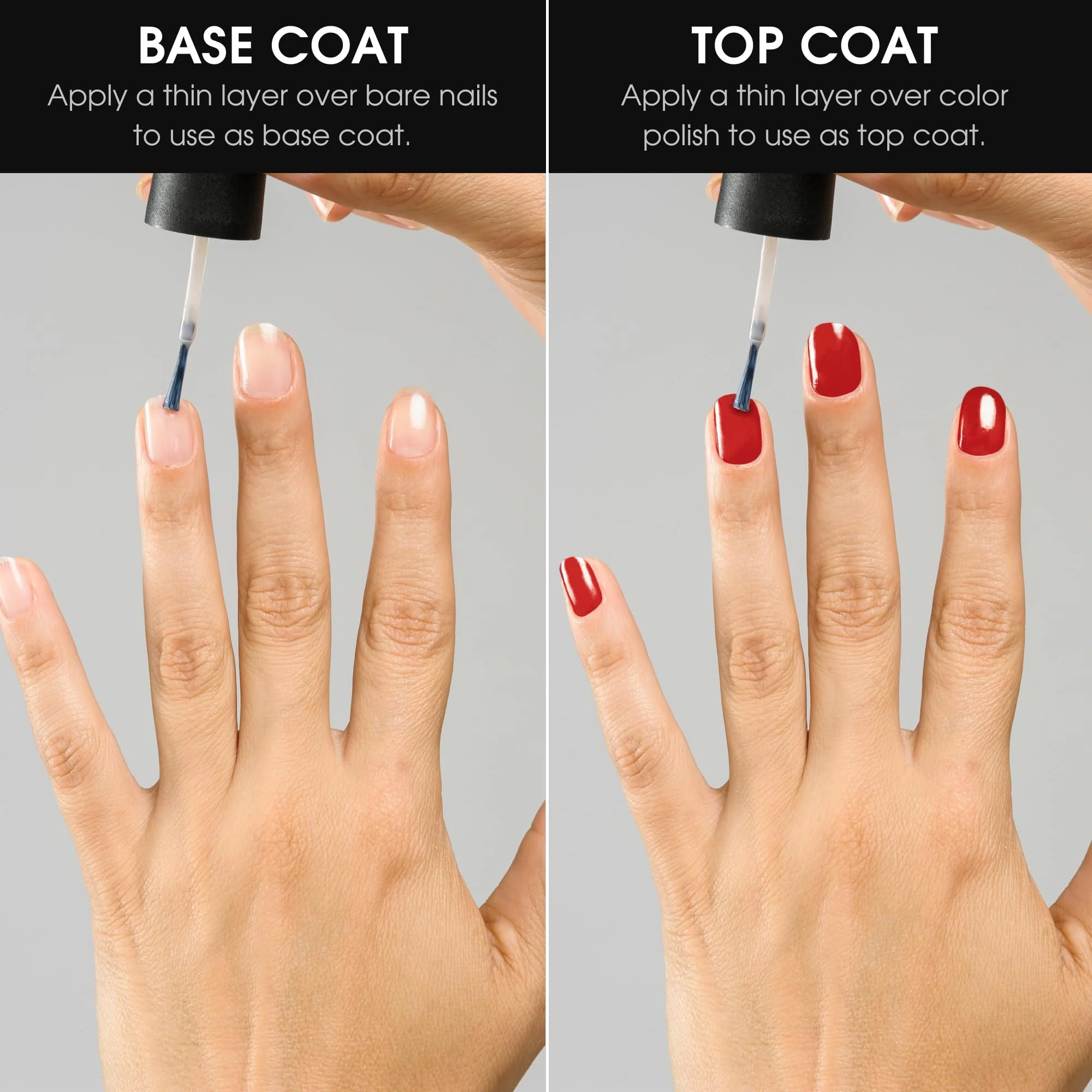 Deborah Lippmann Hard Rock Base and Top Coat | Promotes Healthy Growth for Soft Nails | Diamond Powder Strengthens and Protects Nail Polish | Clear, 50 Fl. Oz - Image 4