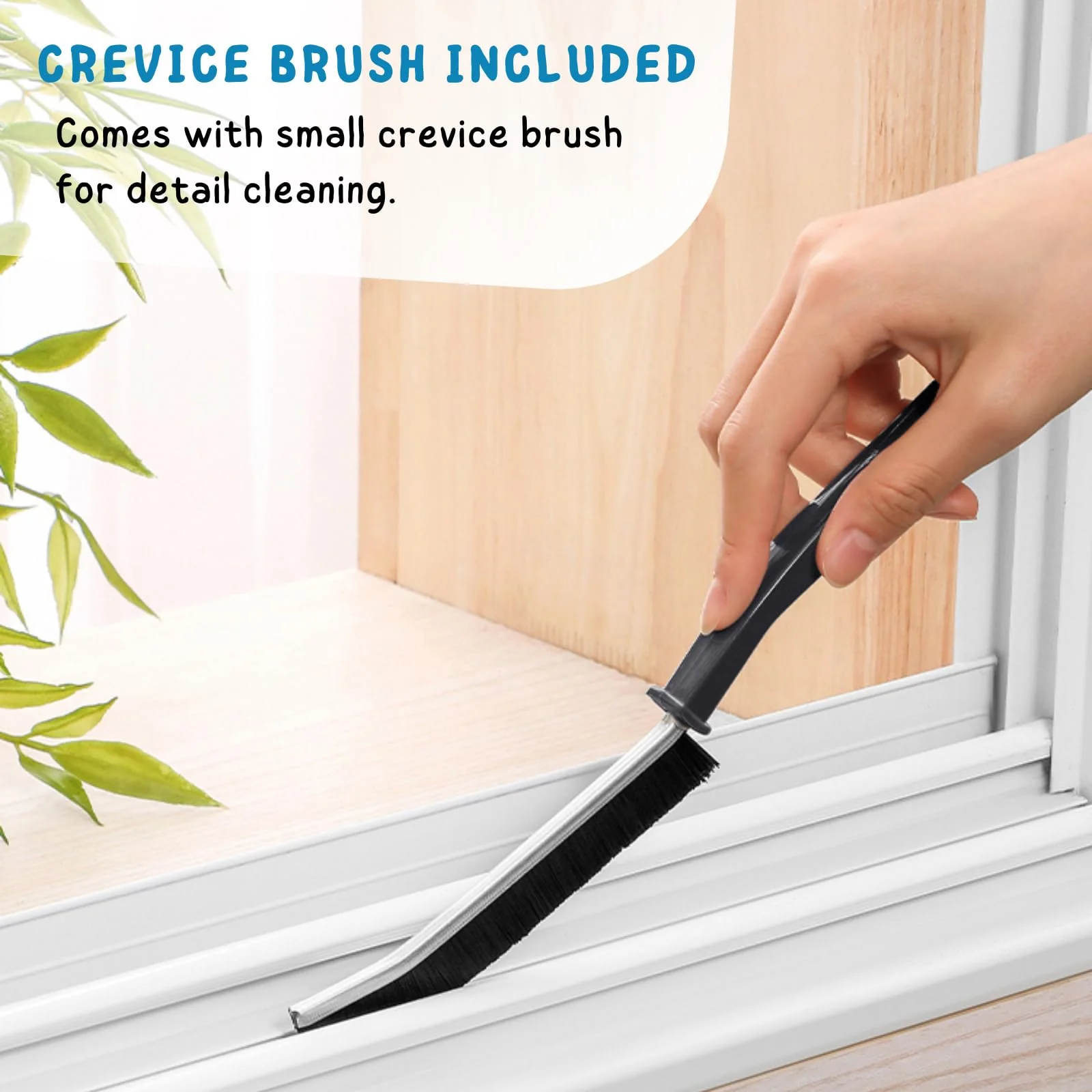 Deck Brush with Long Handle, Floor Scrub Broom for Shower, 50'' Outdoor Scrubber for Carpet, Boat, Patio, Garage, Concrete Cleaning - Image 7