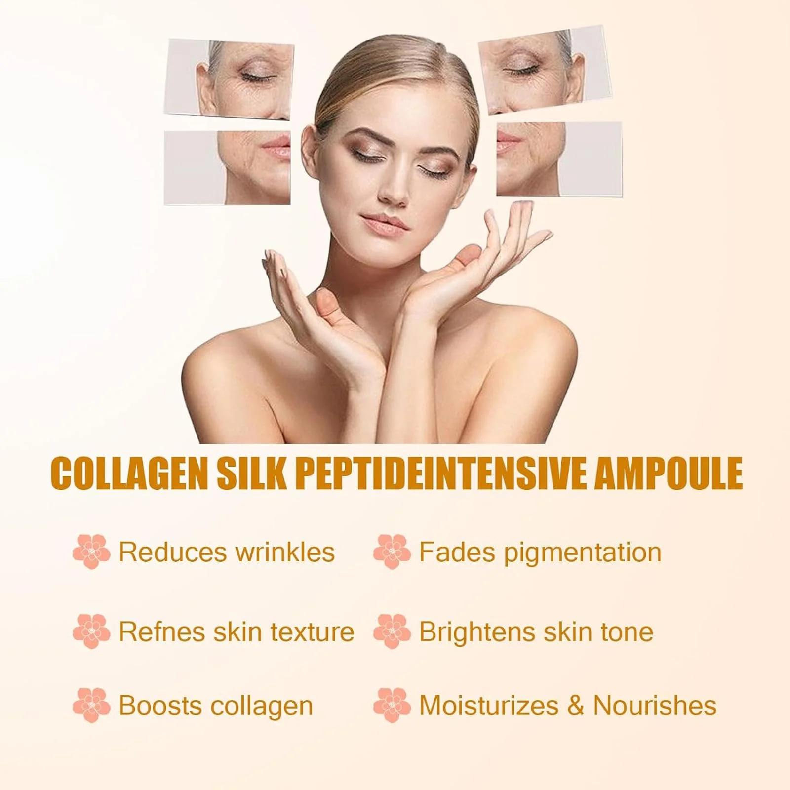 Deep Collagen Lifting Ampoule Serum, Korean Anti-Aging Facial Essence, Intensive Firming Wrinkle-Smoothing Hydrating, Non-Greasy Gentle Formul (2, 50ml/1.69fl.oz) - Image 4