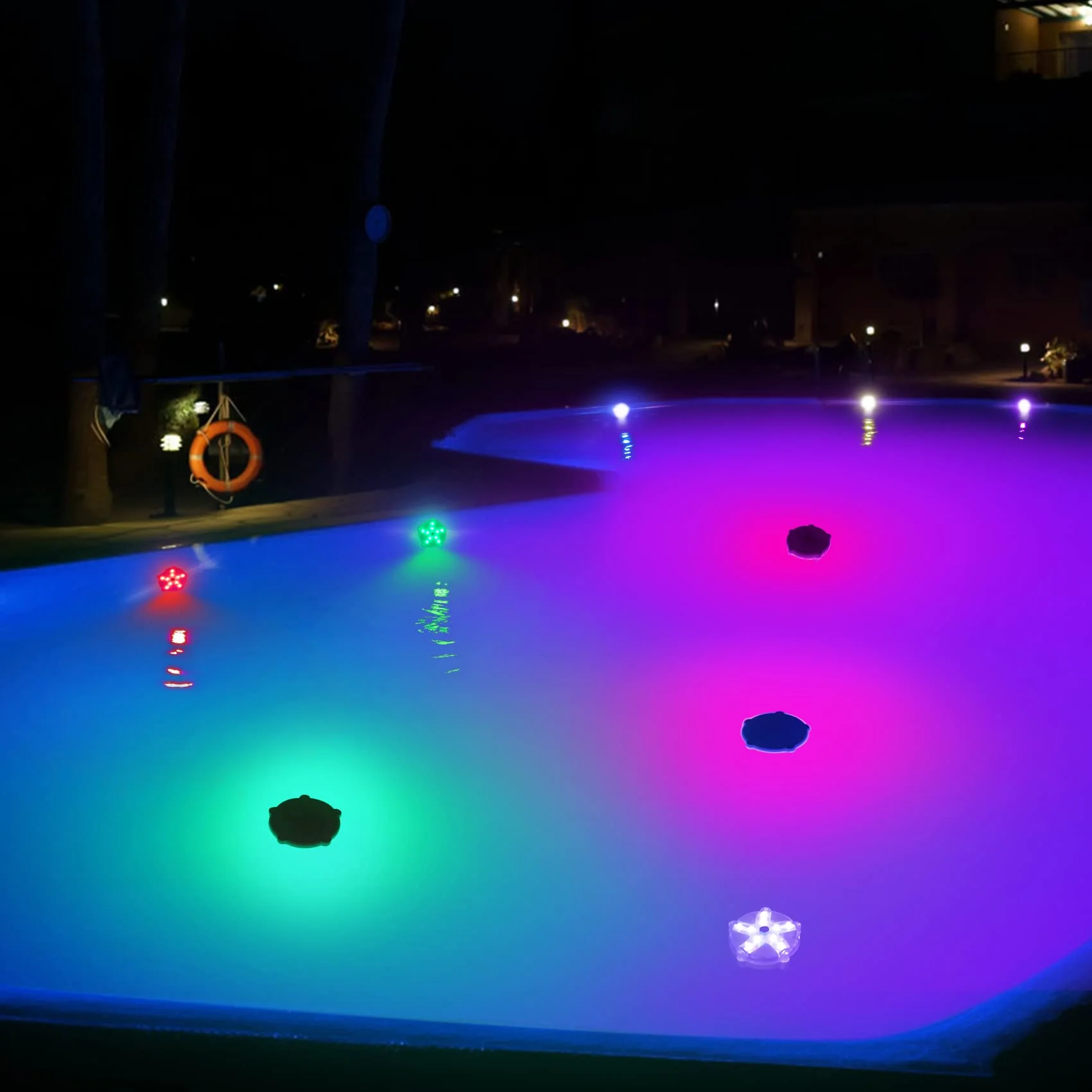 DeeprBetter Floating Pool Lights,Color Changing Waterproof Hot Tub Lights,3.3" Hot tub Accessories,Magnet Led Pool Light for Above Ground Pools,Floating Light for Pond,Bath,Spa,Shower-3pcs - Image 4