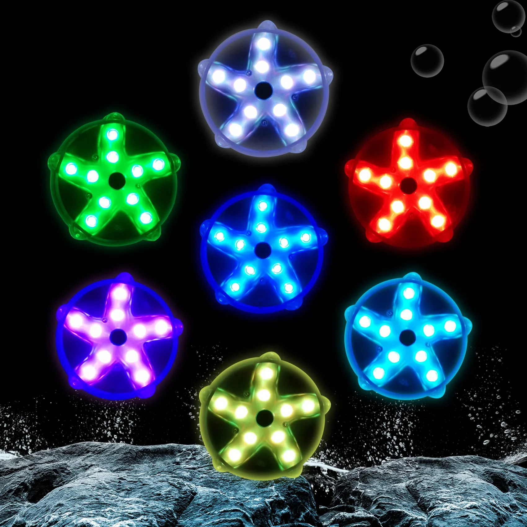 DeeprBetter Floating Pool Lights,Color Changing Waterproof Hot Tub Lights,3.3" Hot tub Accessories,Magnet Led Pool Light for Above Ground Pools,Floating Light for Pond,Bath,Spa,Shower-3pcs - Image 6
