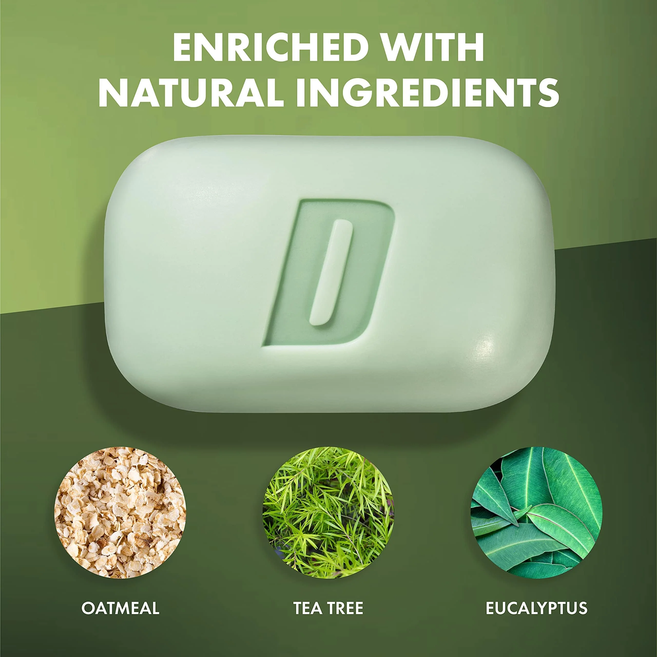 Defense Acne Care Bar Soap 4.2oz | contains 2% Salicylic Acid, Tea Tree & Eucalyptus Essential Oils & Oatmeal (Pack of 2) - Image 7