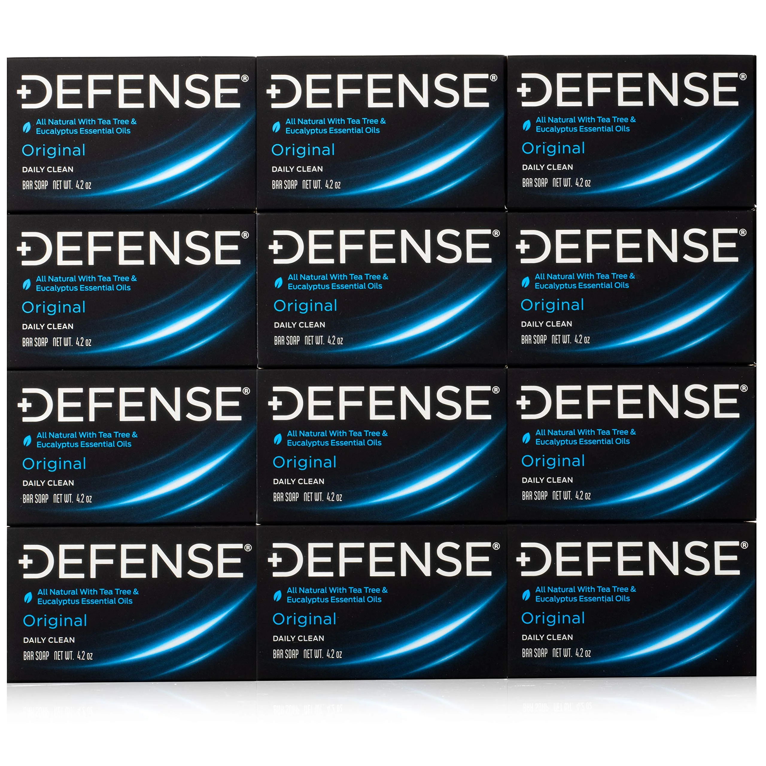 Defense Soap 12pk All Natural Tea Tree Bar Soap for Men | Made by Wrestlers with Tea Tree Oil & Eucalyptus Oil to Promote Healthy Skin - Image 2