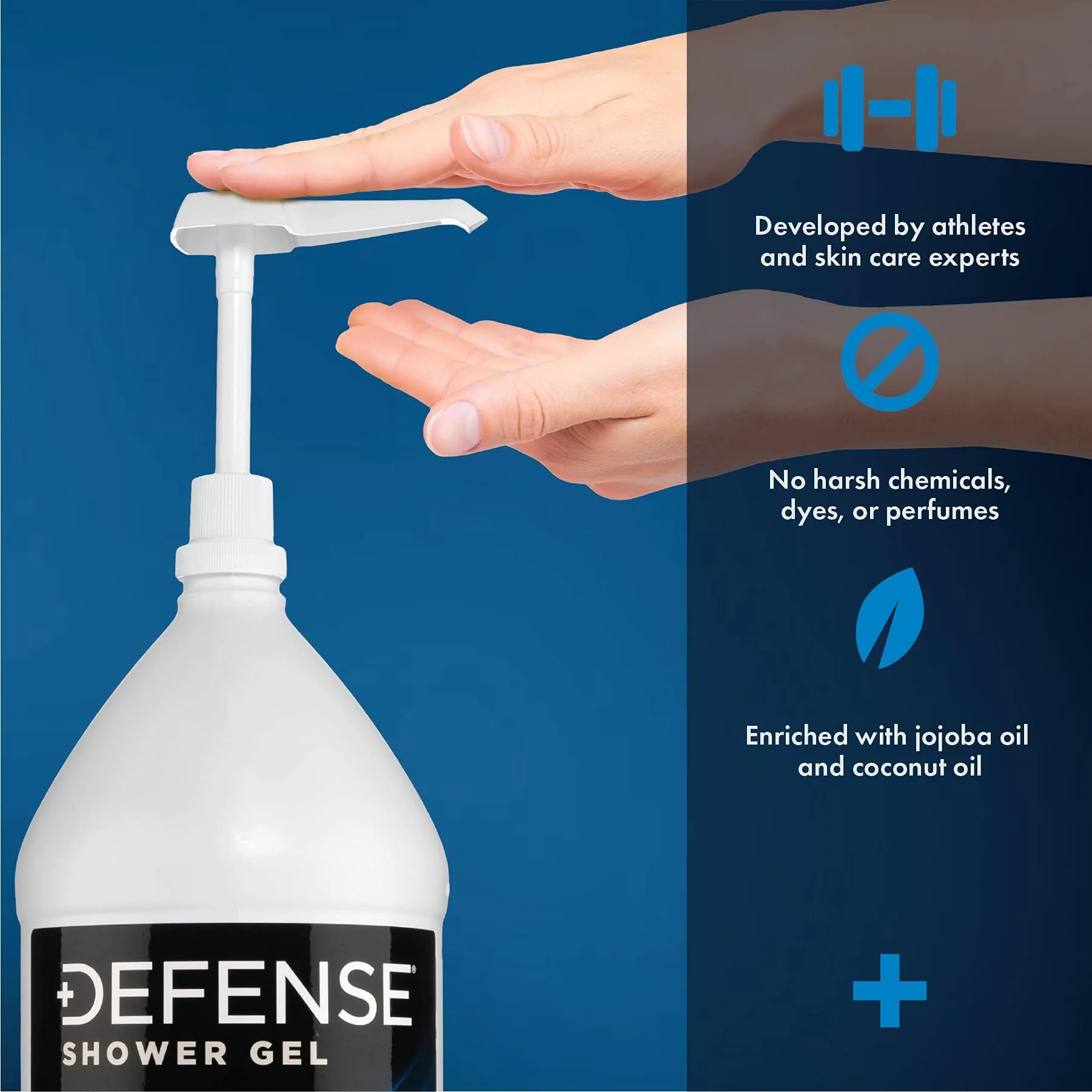 Defense Soap Body Wash Shower Gel 1 Gallon (128 Fl Oz) - Image 5