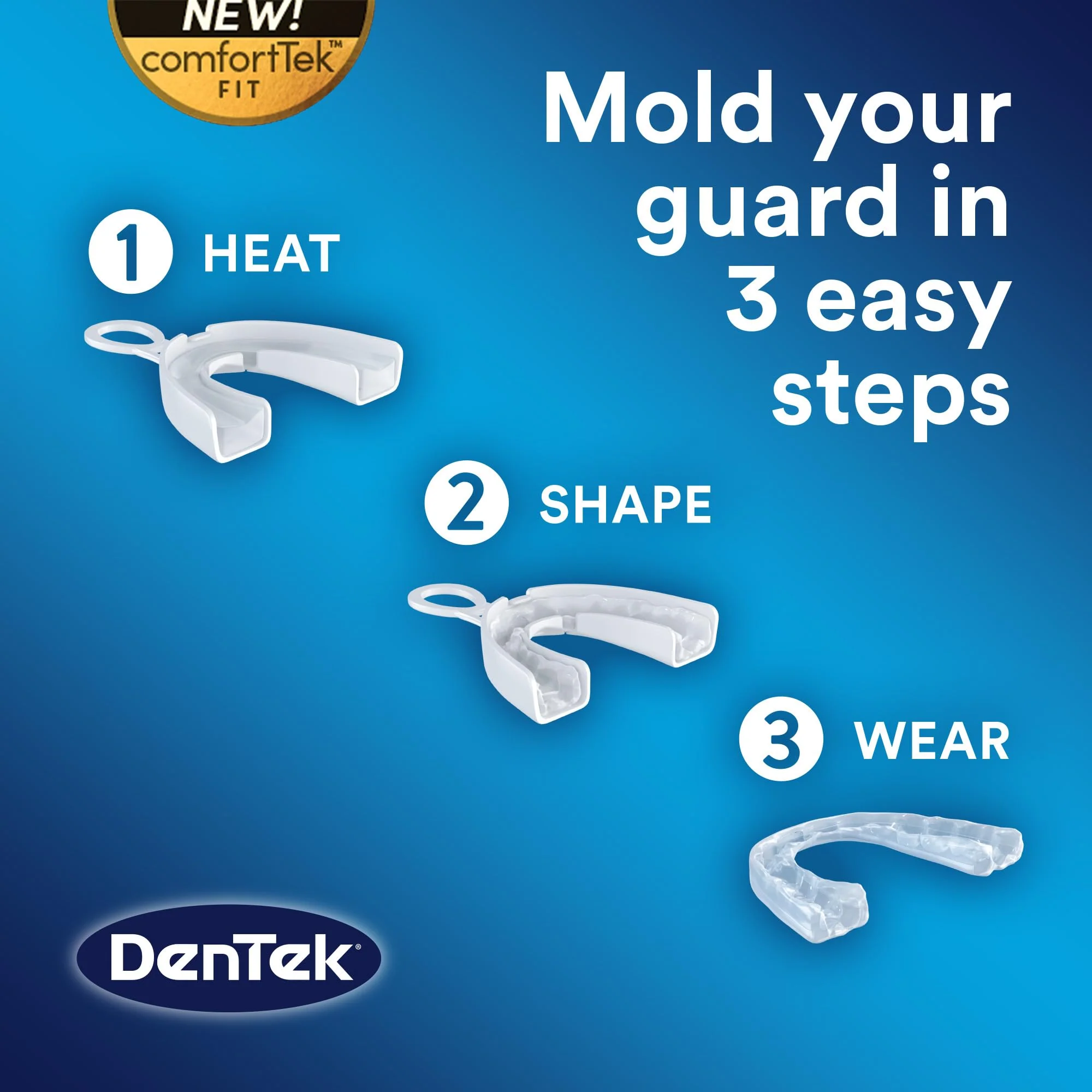 DenTek Professional-Fit Dental Guard, Mouth Guard for Grinding Teeth at Night, 1 Count - Image 5