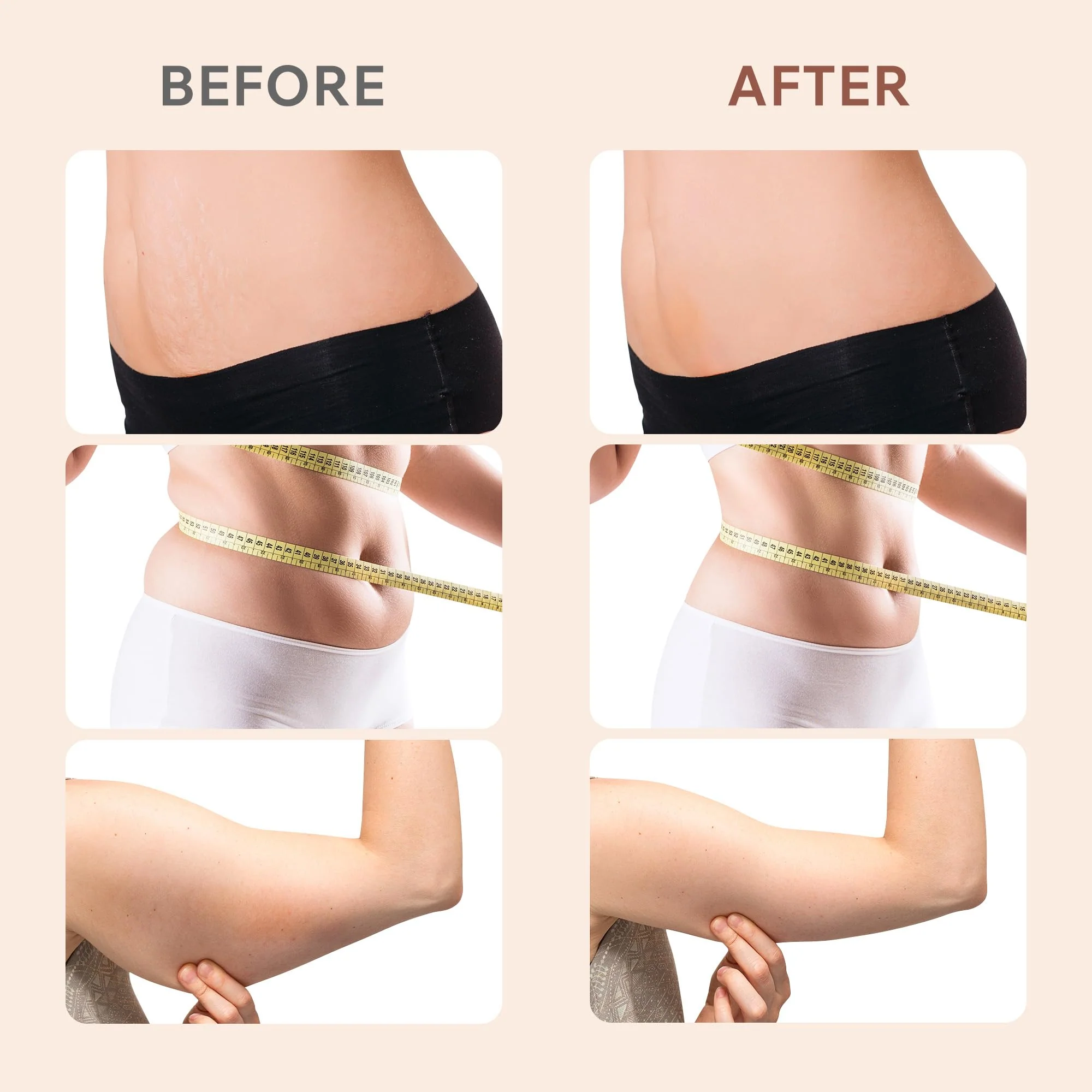 Depsoul Cellulite Massager, Upgraded Body Sculpting Machine 4 in 1 Wireless Cellulite Remover with 4 Modes 10 Levels for Belly, Waist, Arm, Leg, Butt,Rose Gold - Image 4