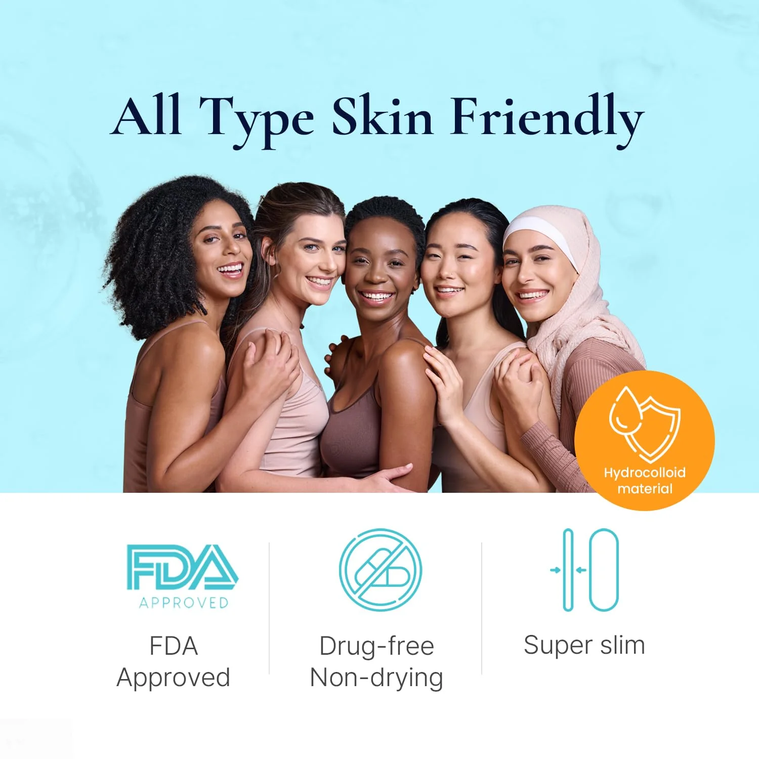 DERMAKR Discreet Acne Pimple Patch | Spot Cover & Treatment Solution Cystic Acne & Pimple | Hydrocolloid Facial Stickers | Waterproof Patches Invisibly Cover Pimples (4packs) - Image 3