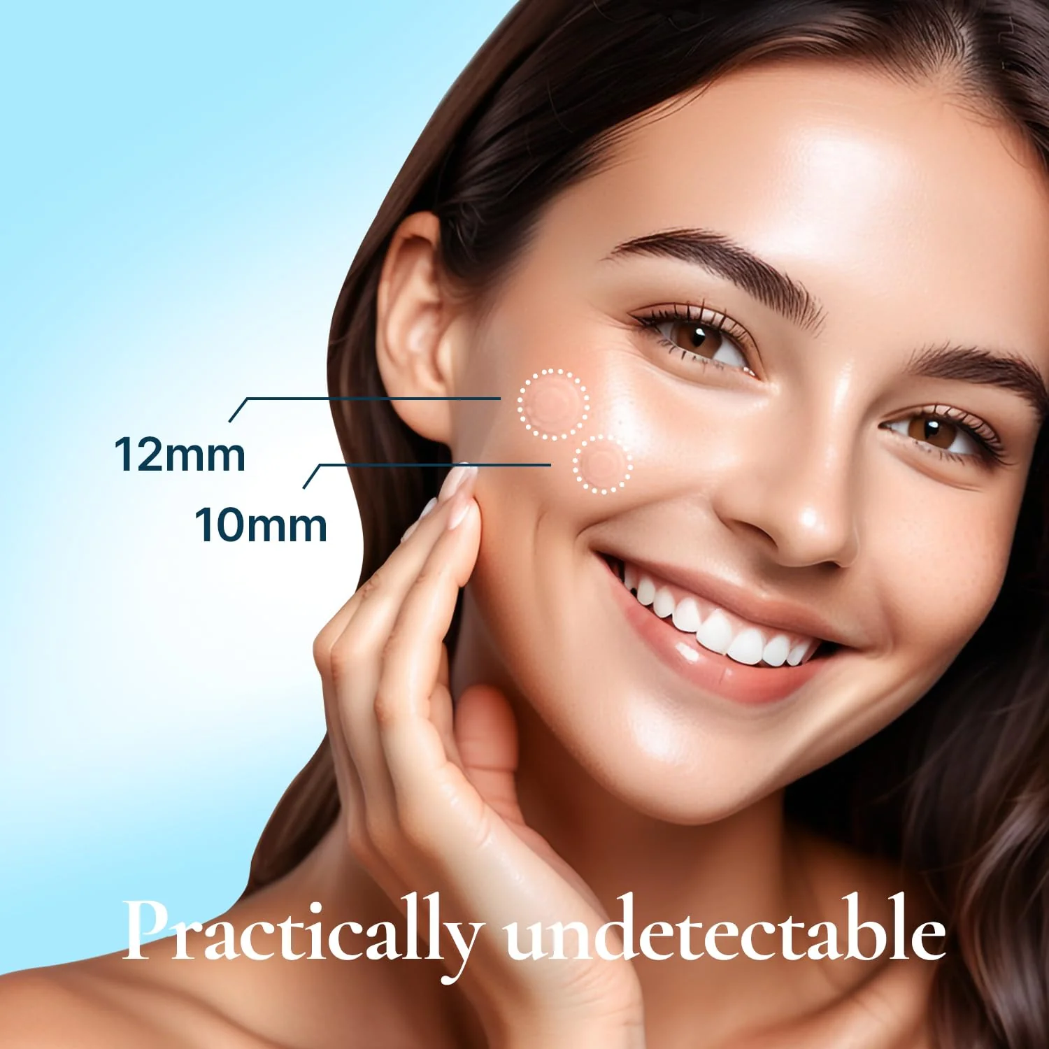 DERMAKR Discreet Acne Pimple Patch | Spot Cover & Treatment Solution Cystic Acne & Pimple | Hydrocolloid Facial Stickers | Waterproof Patches Invisibly Cover Pimples (4packs) - Image 7