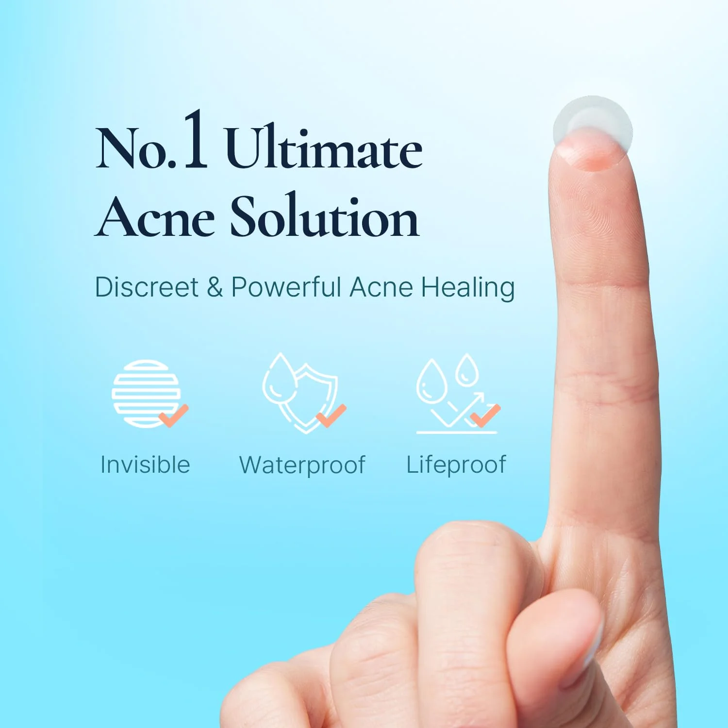 DERMAKR Discreet Acne Pimple Patch | Spot Cover & Treatment Solution Cystic Acne & Pimple | Hydrocolloid Facial Stickers | Waterproof Patches Invisibly Cover Pimples (4packs) - Image 8