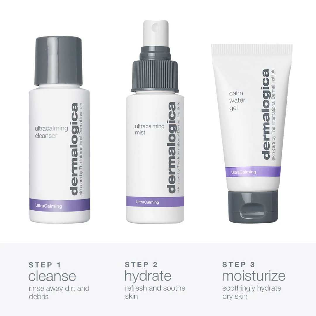 Dermalogica Sensitive Skin Rescue Kit - Set Contains: Face Wash, Toner, and Face Moisturizer - Skin Care To Calm, Soothe and Minimize Irritation - Image 8