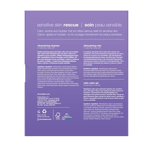 Dermalogica Sensitive Skin Rescue Kit - Set Contains: Face Wash, Toner, and Face Moisturizer - Skin Care To Calm, Soothe and Minimize Irritation - Image 9