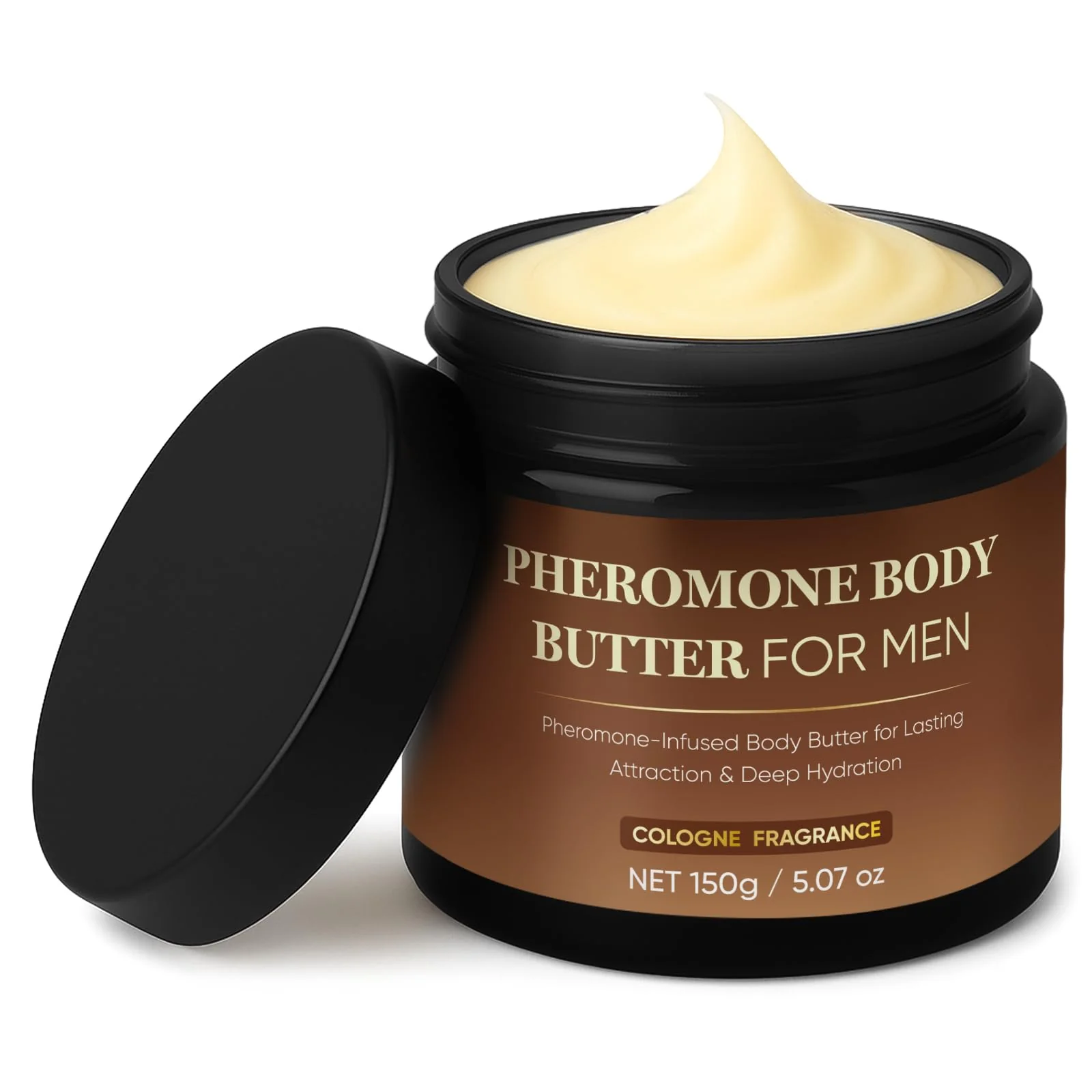Derperzi Pheromone Body Butter for Men, Body Skin Cream with Shea Butter, Cocoa Butter & Coconut Oil, Long-Lasting Fragrance, Deep Hydration, Non-Greasy, Alcohol-Free, Vegan (1)
