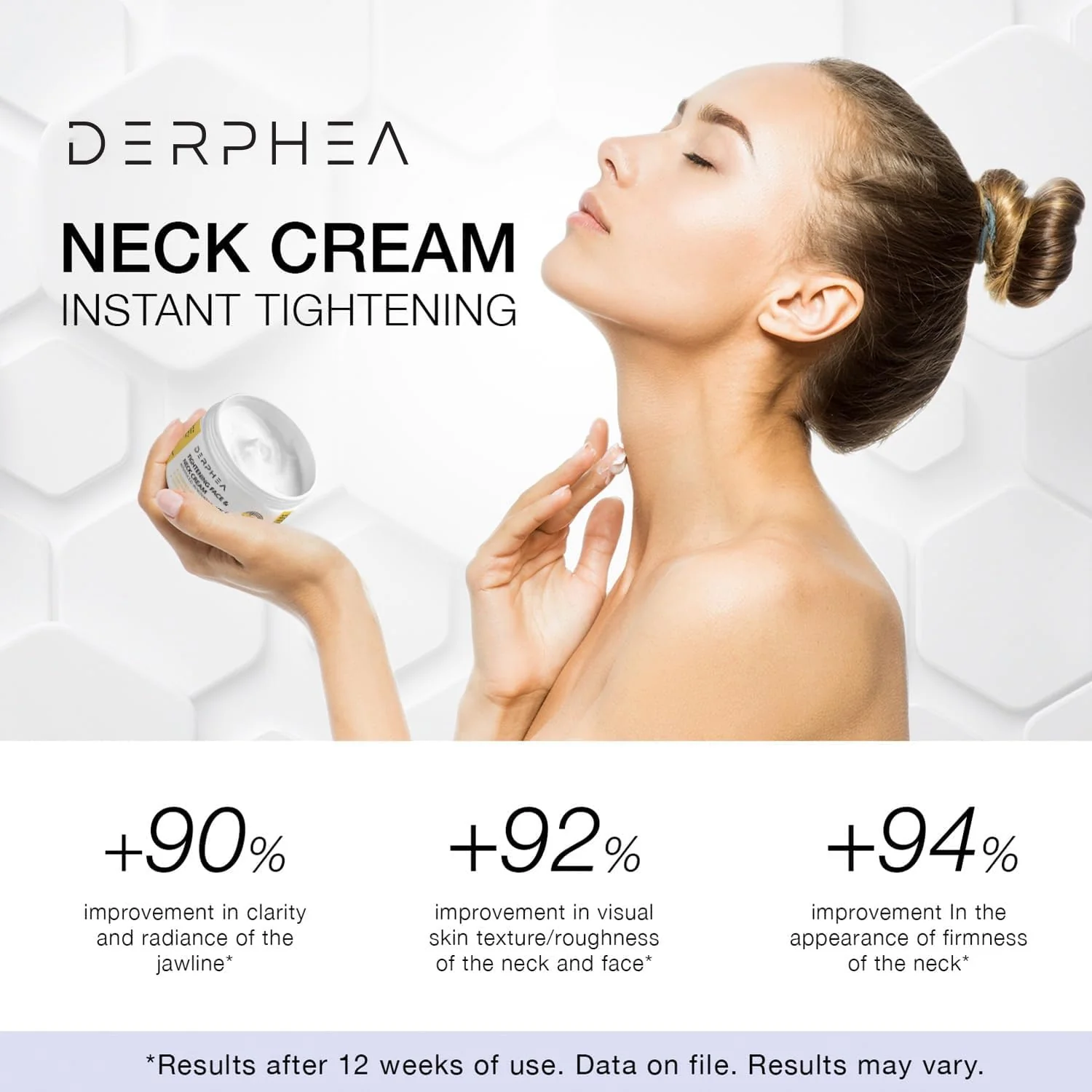 DERPHEA Neck Tightening Cream, Neck Firming Cream For Tightening and Firming, Fine lines, Loose & Sagging On Face, Decollete & Other Skin Areas - 1.7 OZ - Image 7