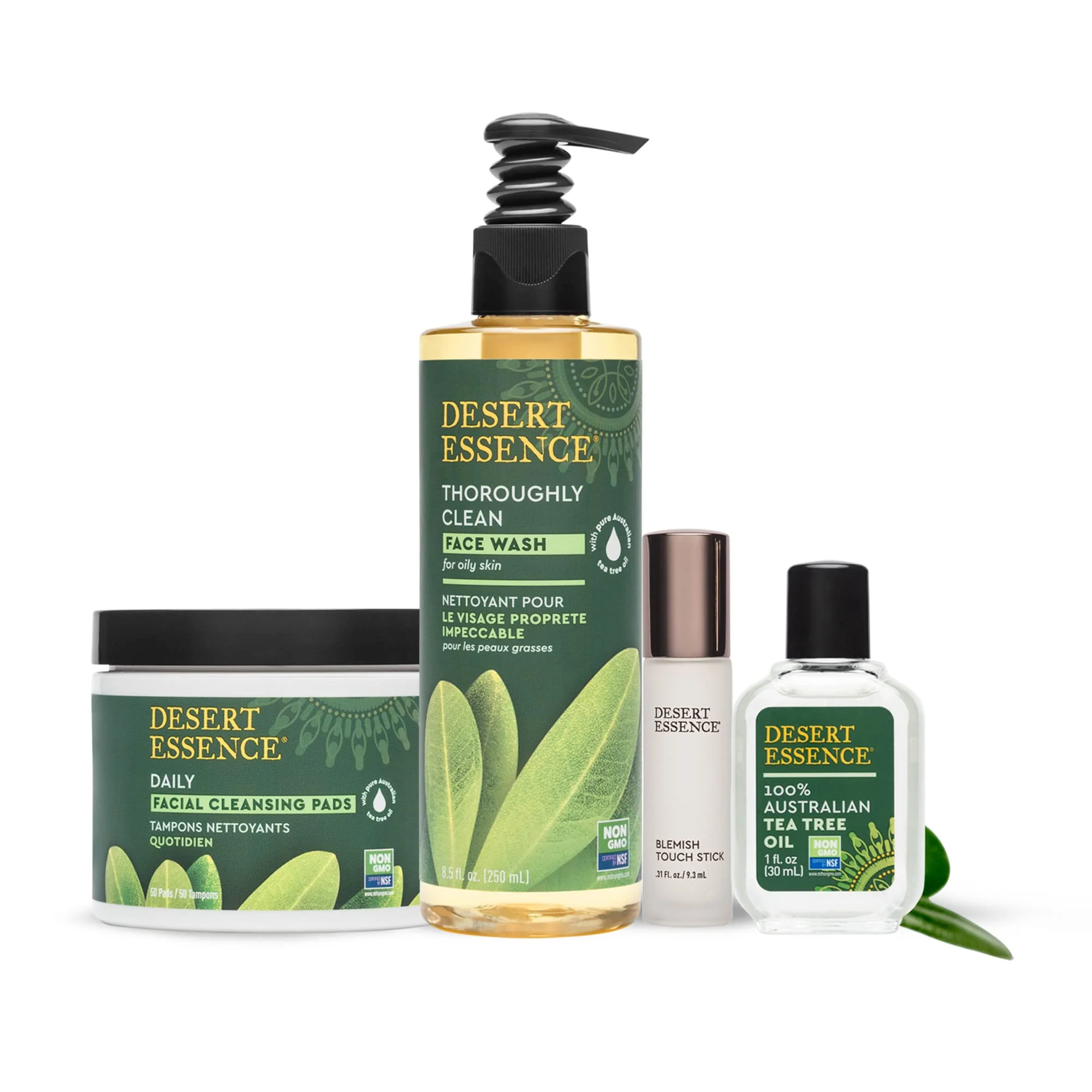 Desert Essene Daily Facial Cleansing Pads with Pure Australian Tea Tree, Witch Hazel, Calendula & Chamomile - Reduce Oil, Minimize Pores - Plant-Based Cleanser - Vegan, Non-GMO, Cruelty-Free - 50 Pads - Image 2
