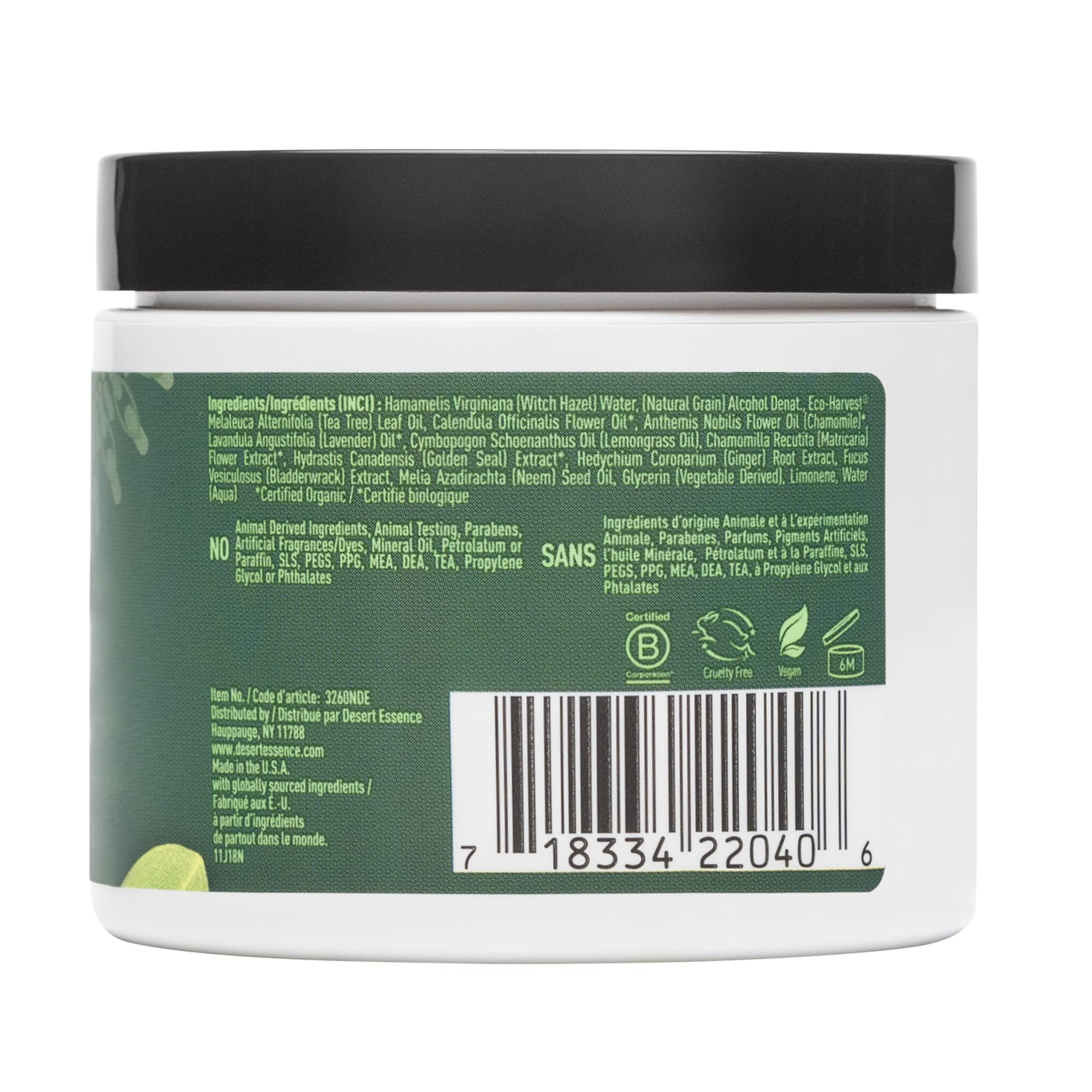 Desert Essene Daily Facial Cleansing Pads with Pure Australian Tea Tree, Witch Hazel, Calendula & Chamomile - Reduce Oil, Minimize Pores - Plant-Based Cleanser - Vegan, Non-GMO, Cruelty-Free - 50 Pads - Image 8