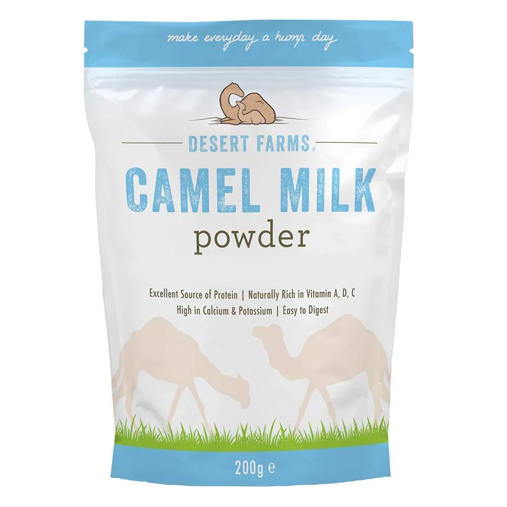 Desert Farms Organic Whole Camel Milk Powder Certified PALEO and KETO Allergen Free Non-GMO Easy to Mix Powder Milk - Excellent Replacement For Goat and Soy Milk - Packaged In The USA (200 Grams) - Image 2