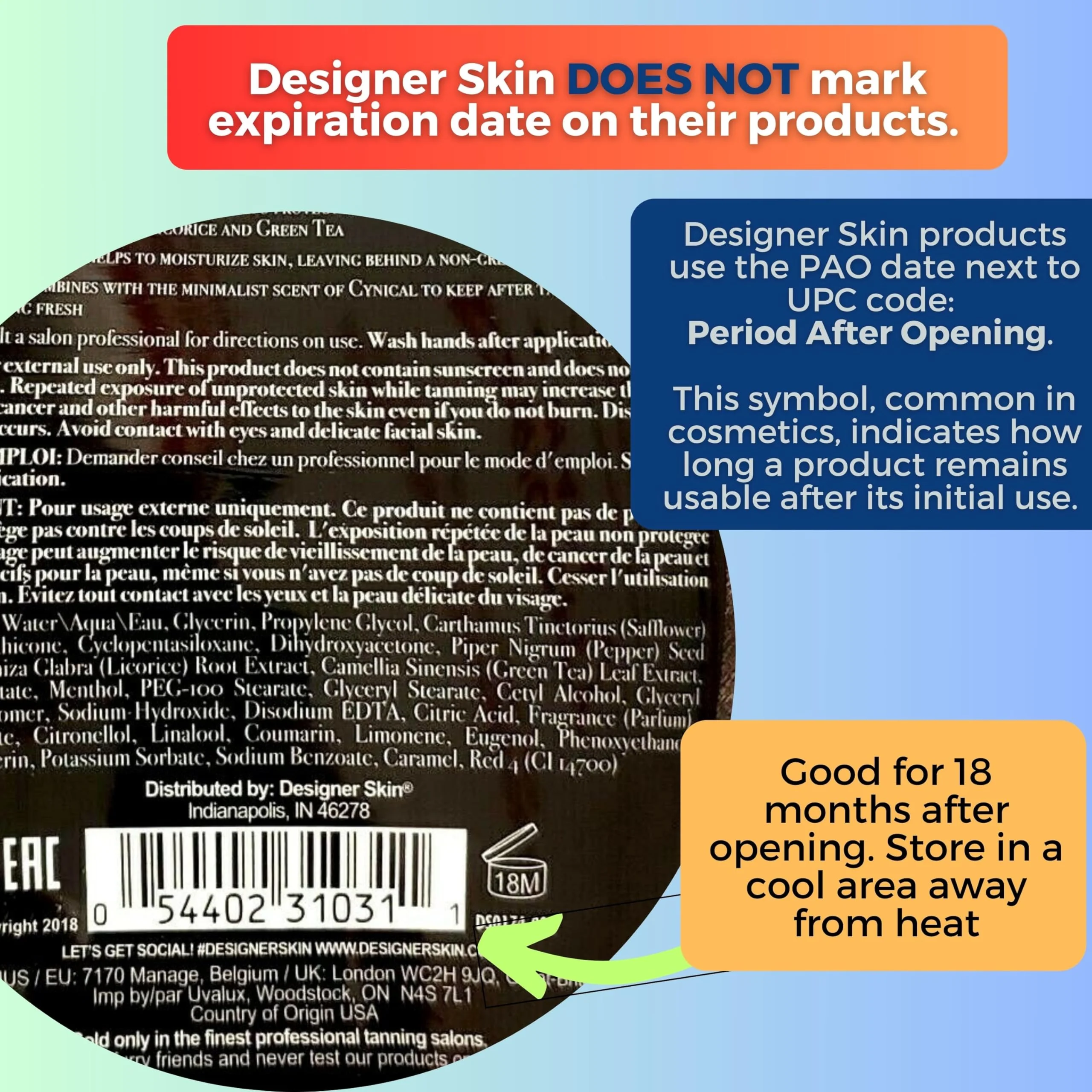 Designer Skin Command Tanning Lotion 13.5oz Bottle - Image 4